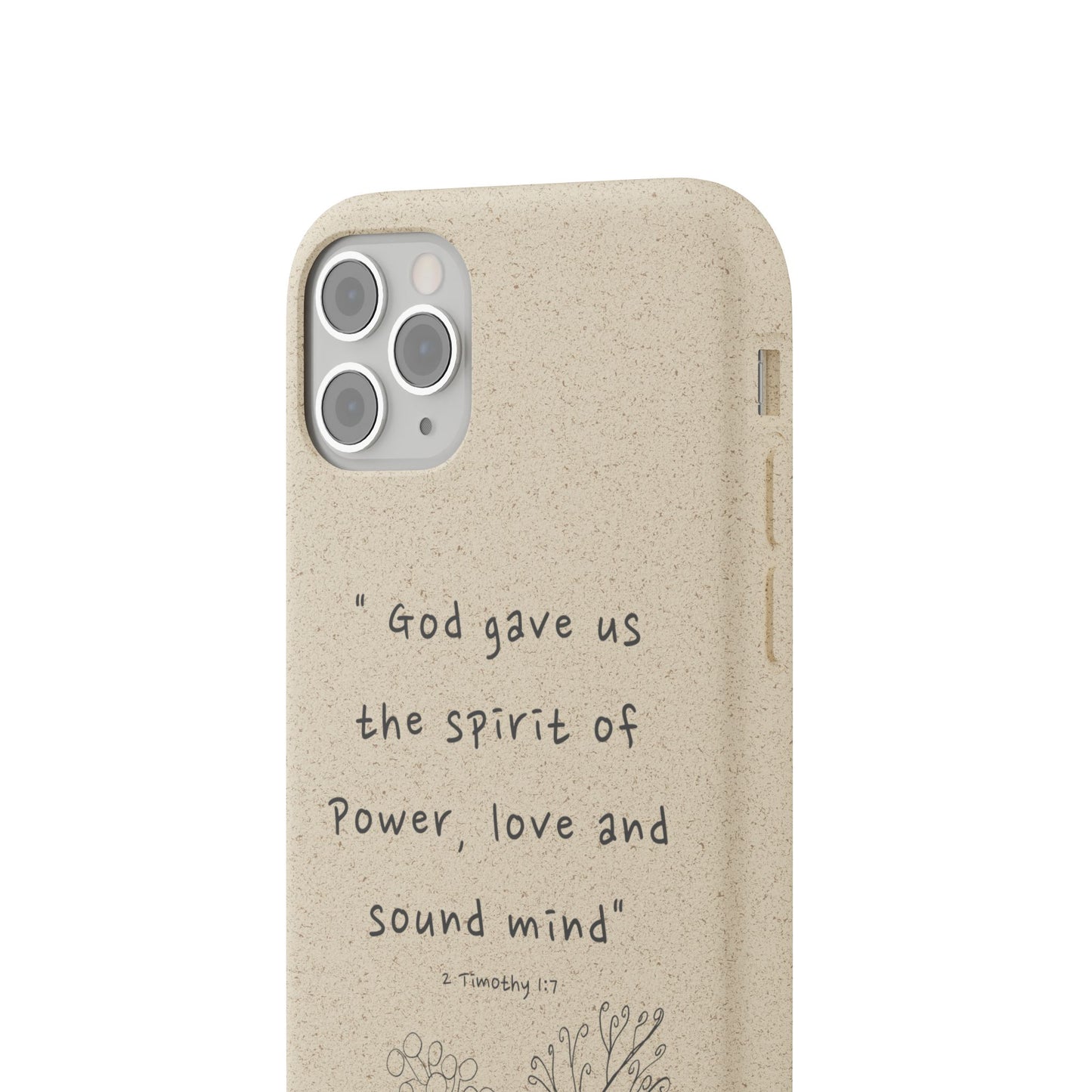 "Faith Over Fear" - Biodegradable Phone Case (2 Timothy 1:7)