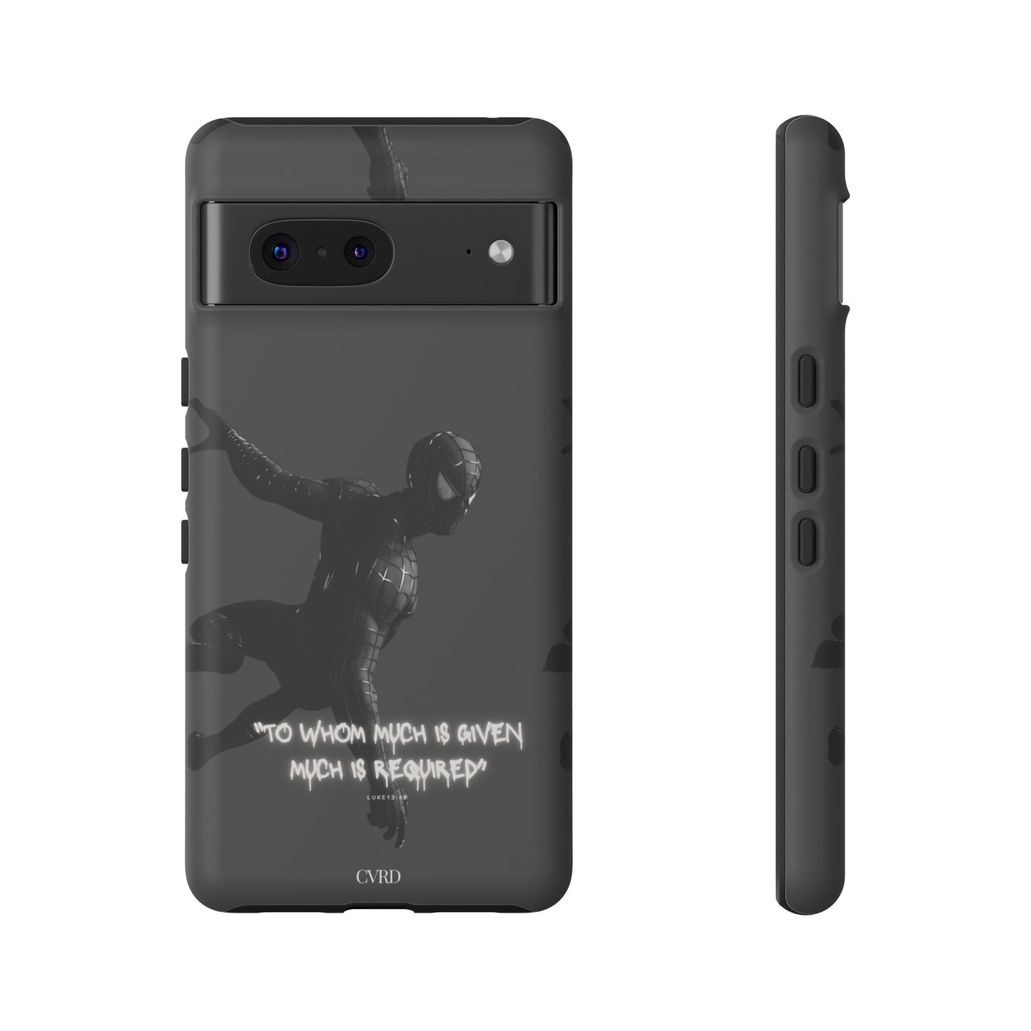 "Responsibility" - Black Phone Case (Luke 12:48)