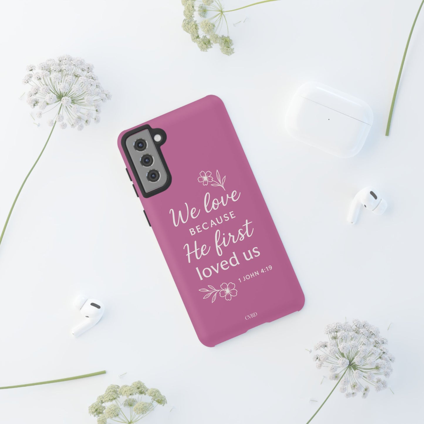 "First Love" - Pink Phone Case (1 John 4:19)