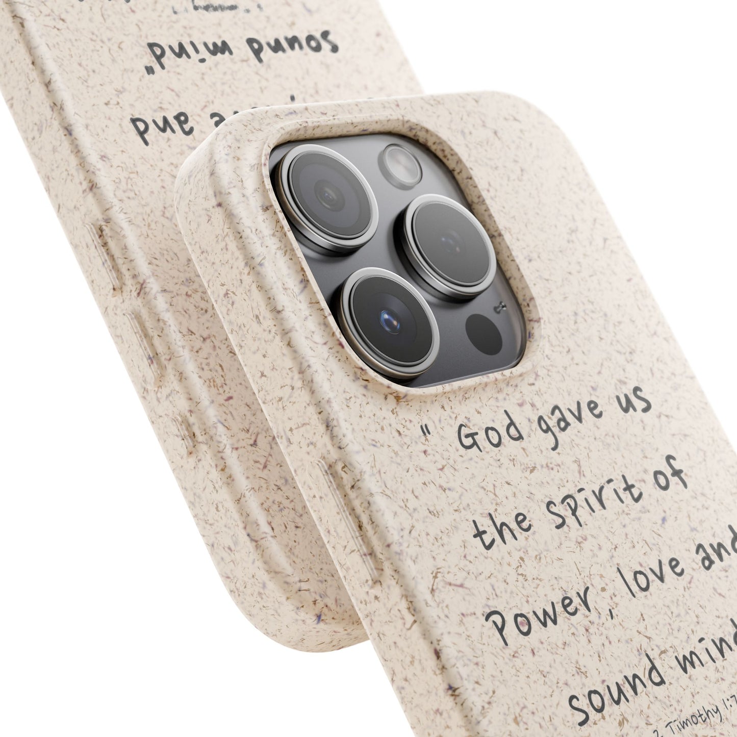"Faith Over Fear" - Biodegradable Phone Case (2 Timothy 1:7)