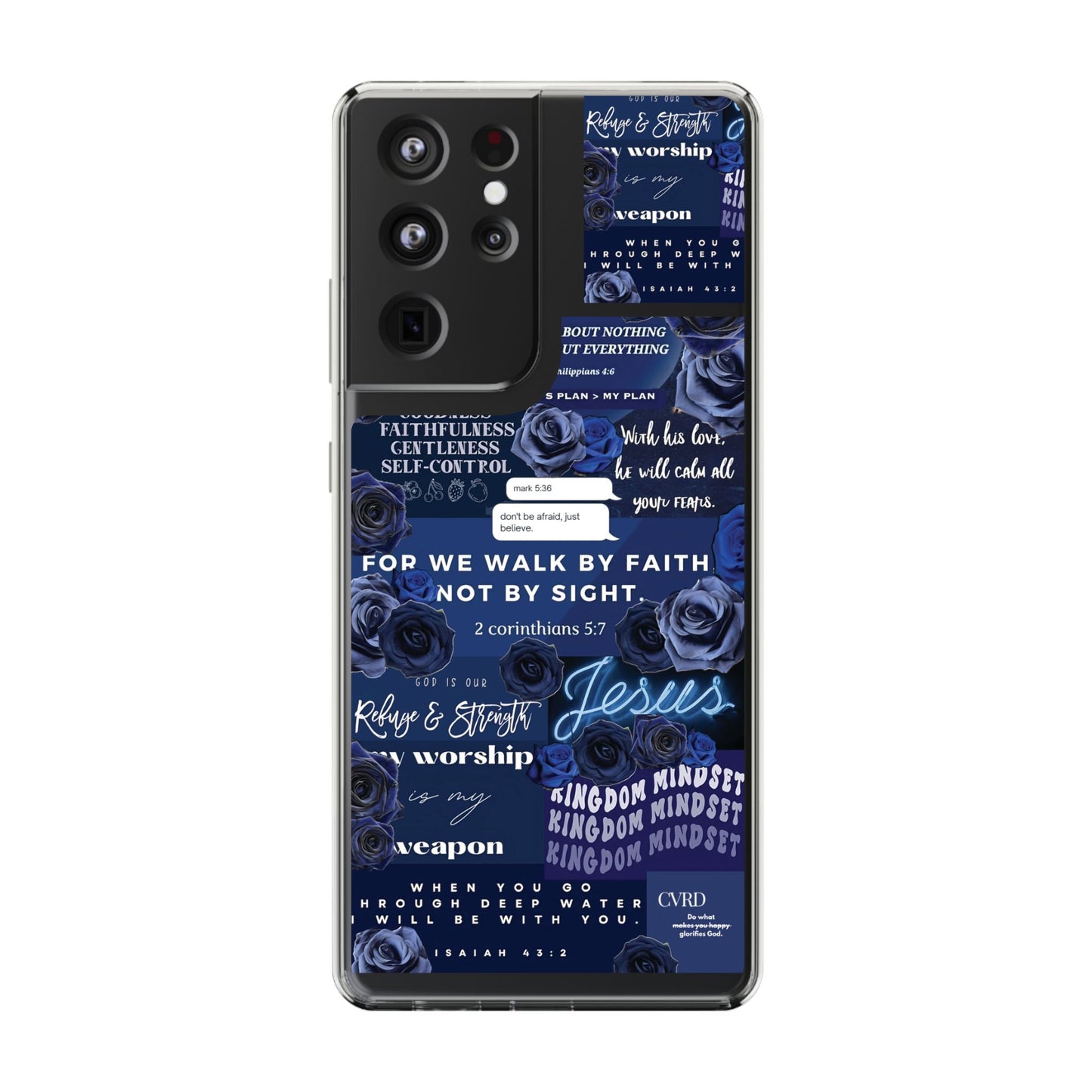 "Ocean Blue " – Transparent Christian Phone Case