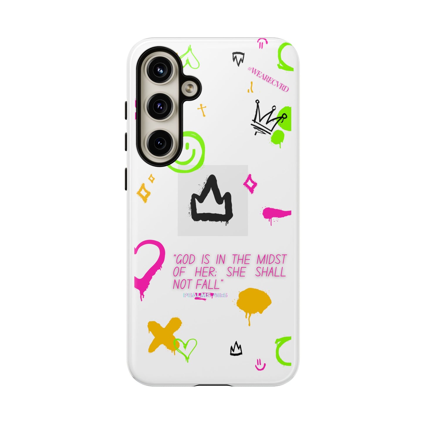 "Girl Power" - White Phone Case (Psalms 46:5)