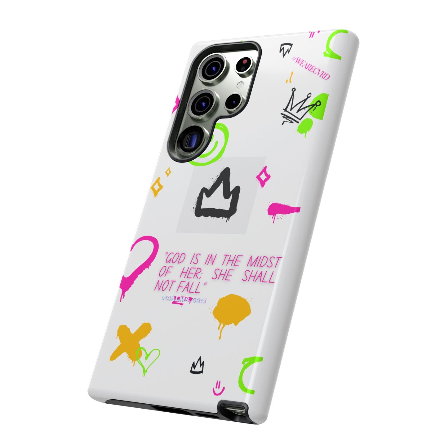 "Girl Power" - White Phone Case (Psalms 46:5)