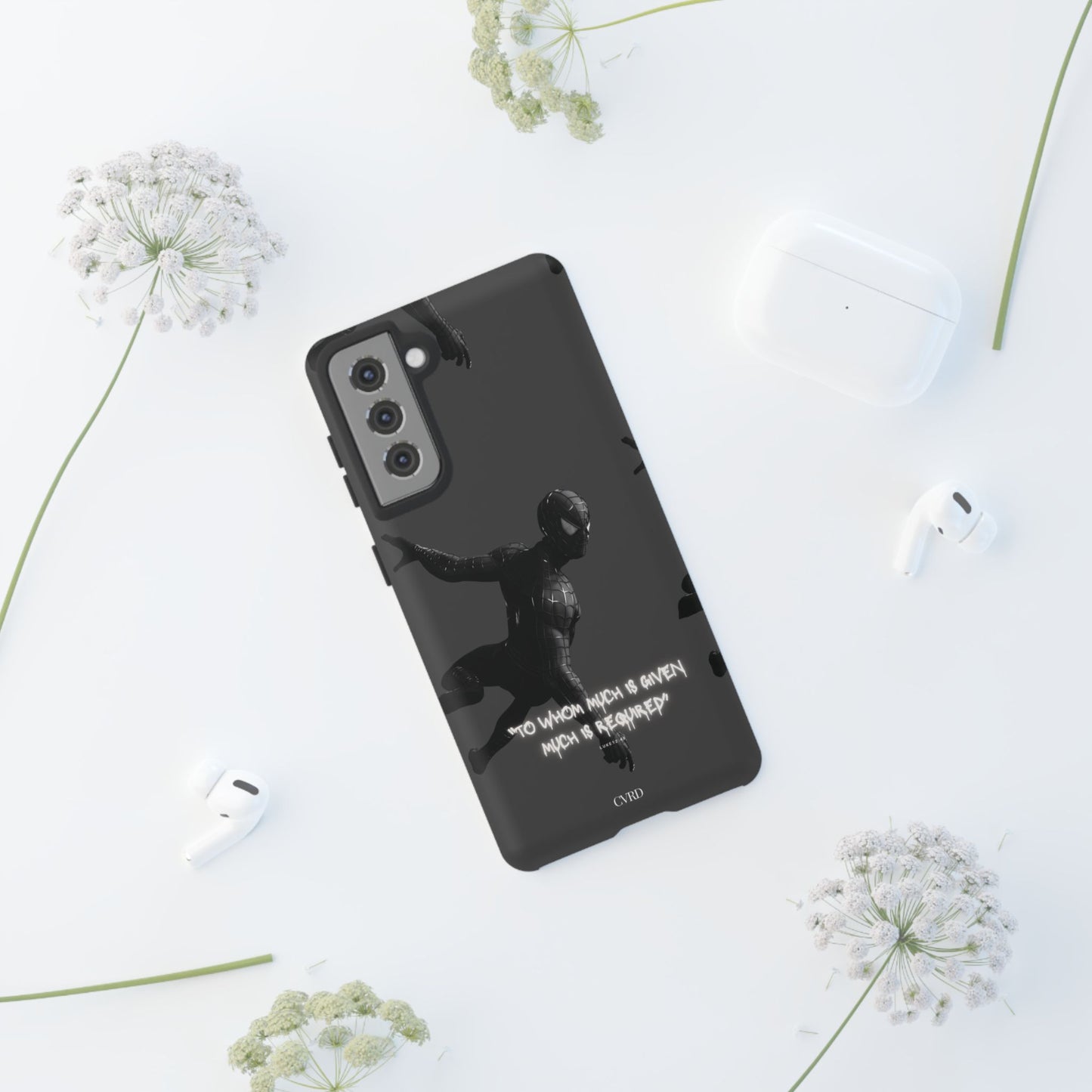 "Responsibility" - Black Phone Case (Luke 12:48)