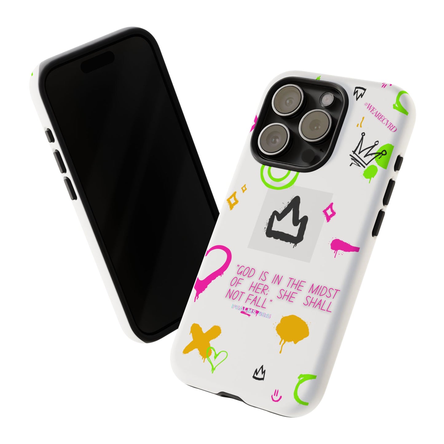 "Girl Power" - White Phone Case (Psalms 46:5)