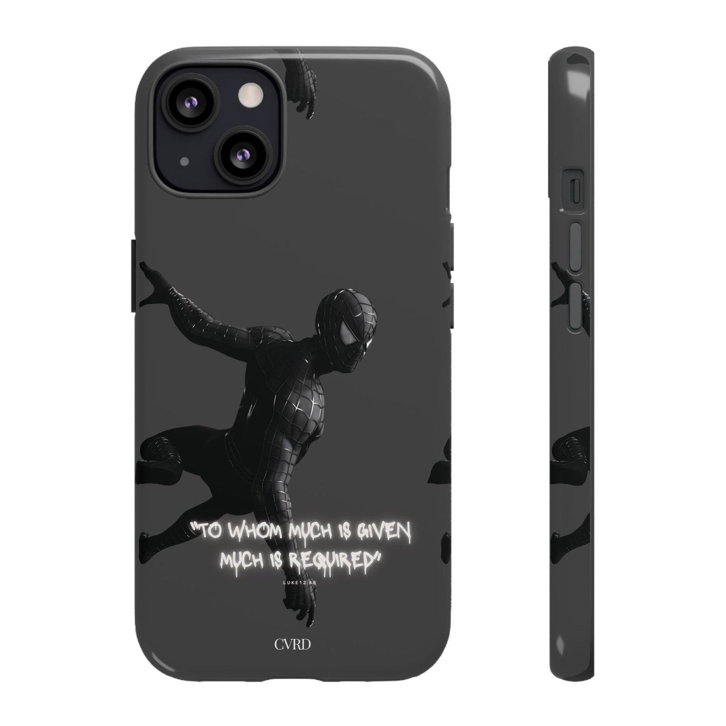 "Responsibility" - Black Phone Case (Luke 12:48)