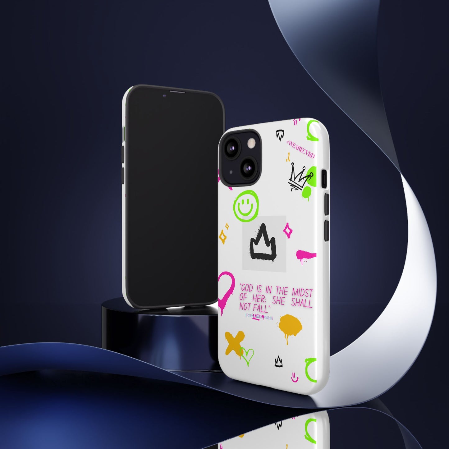 "Girl Power" - White Phone Case (Psalms 46:5)