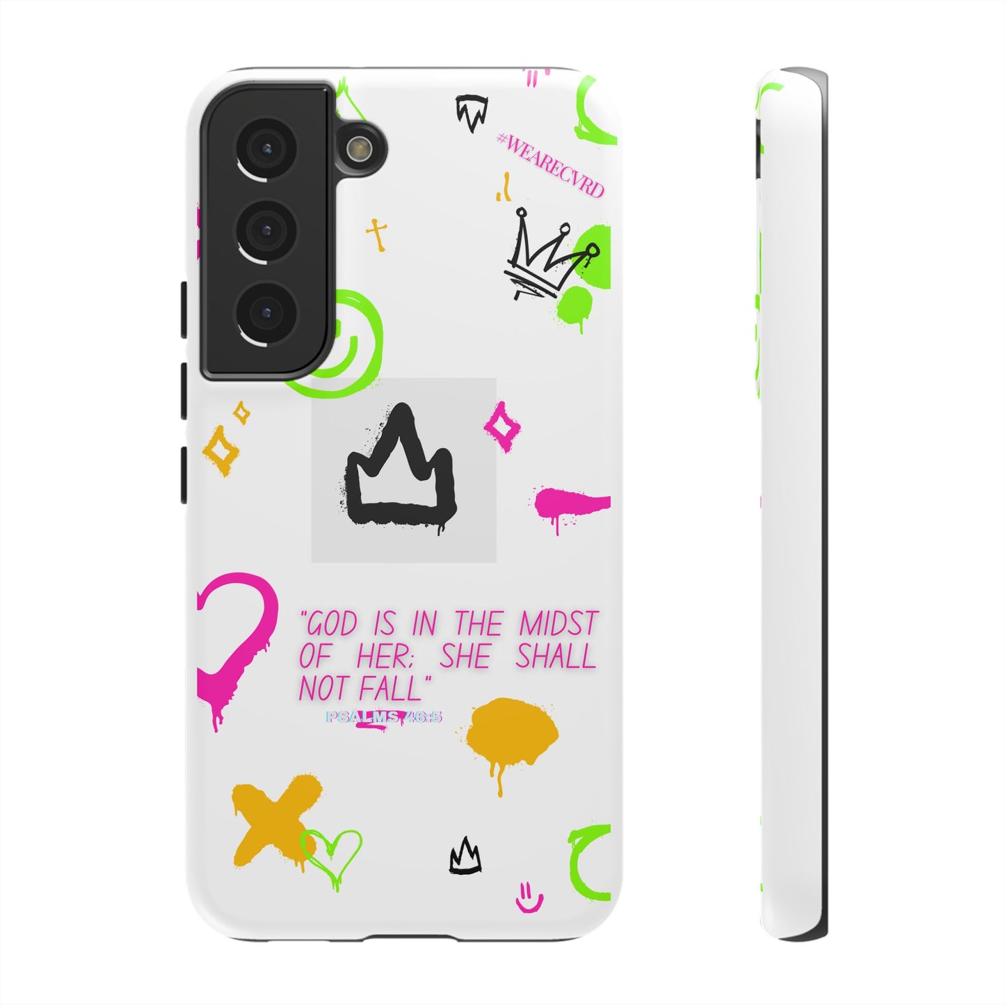 "Girl Power" - White Phone Case (Psalms 46:5)