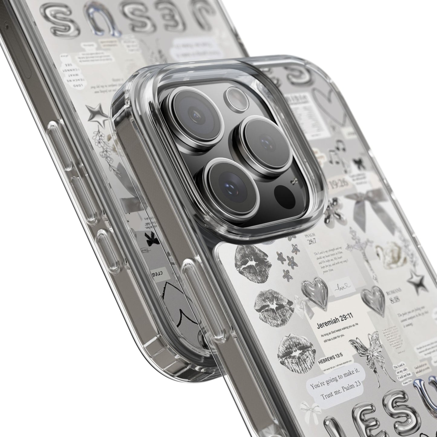 "Precious Silver " – Transparent Christian Phone Case