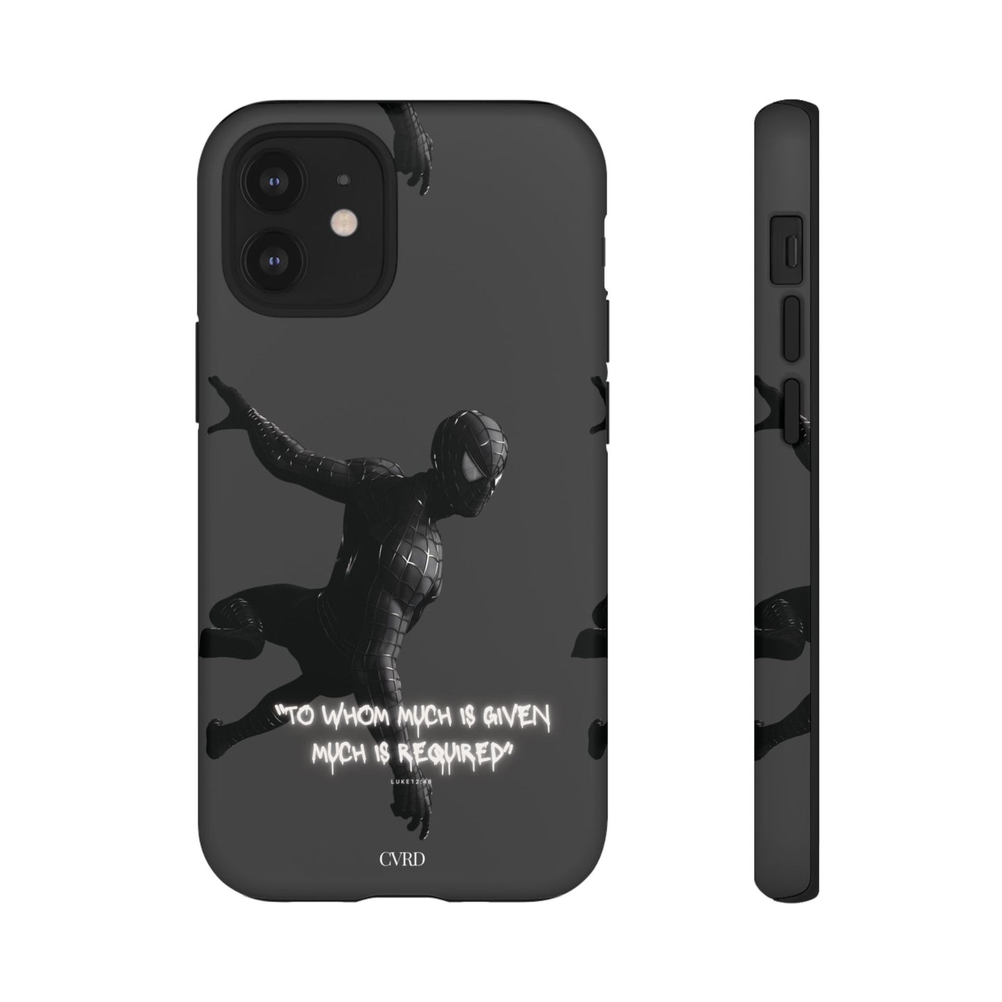 "Responsibility" - Black Phone Case (Luke 12:48)