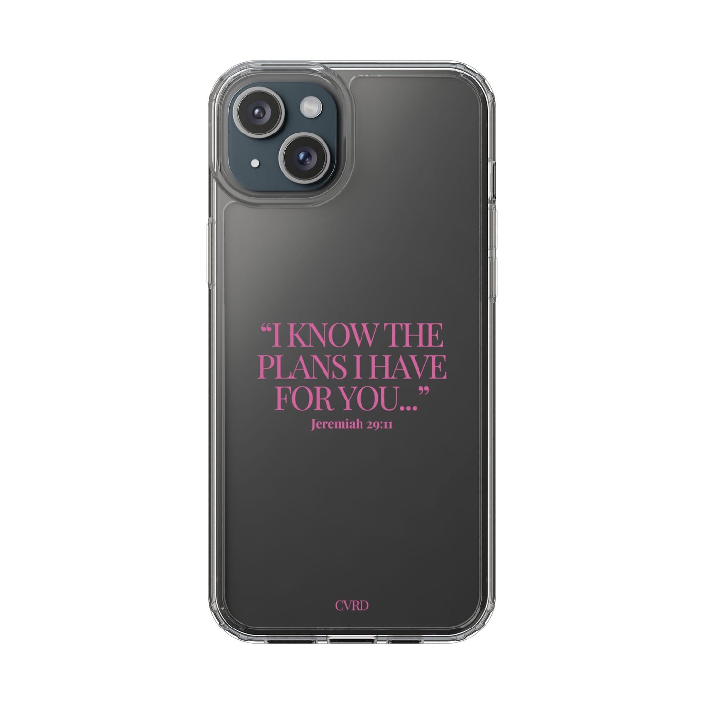 "Trust Gods Plan" – Transparent Phone Case (Jeremiah 29:11)