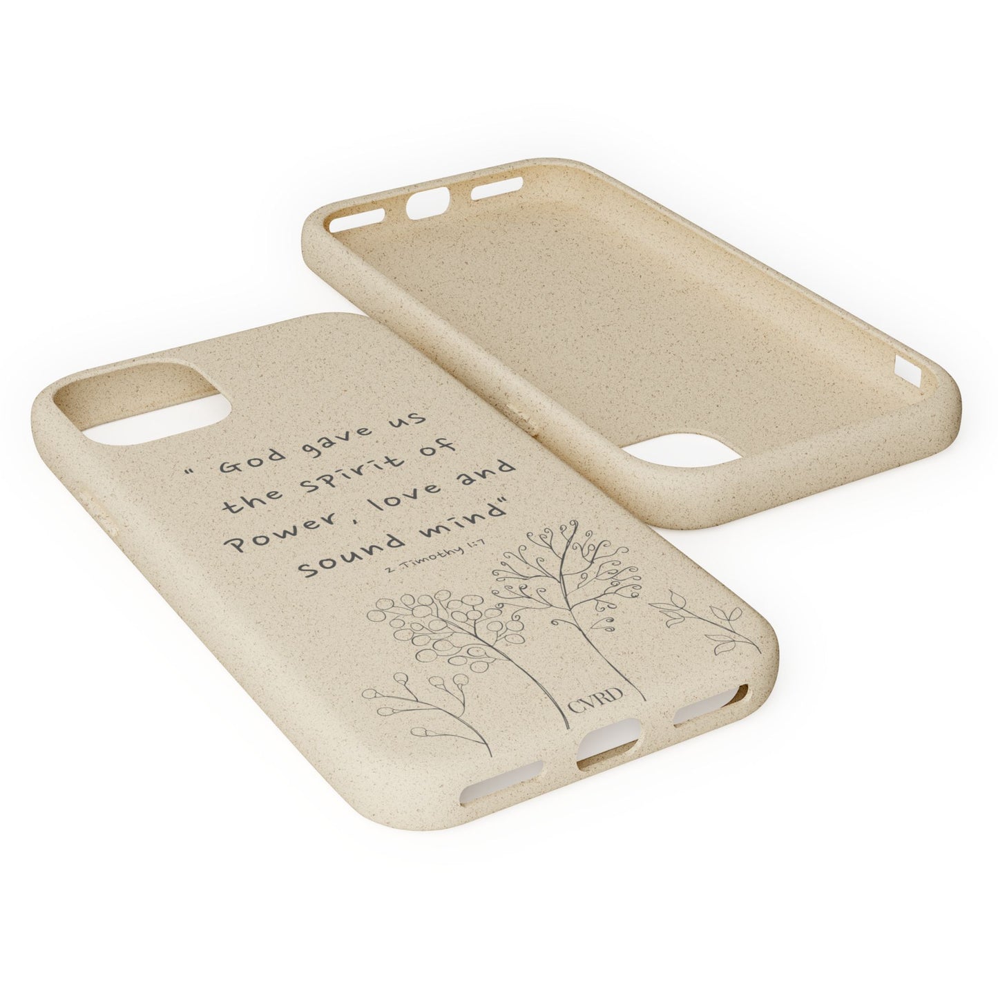 "Faith Over Fear" - Biodegradable Phone Case (2 Timothy 1:7)