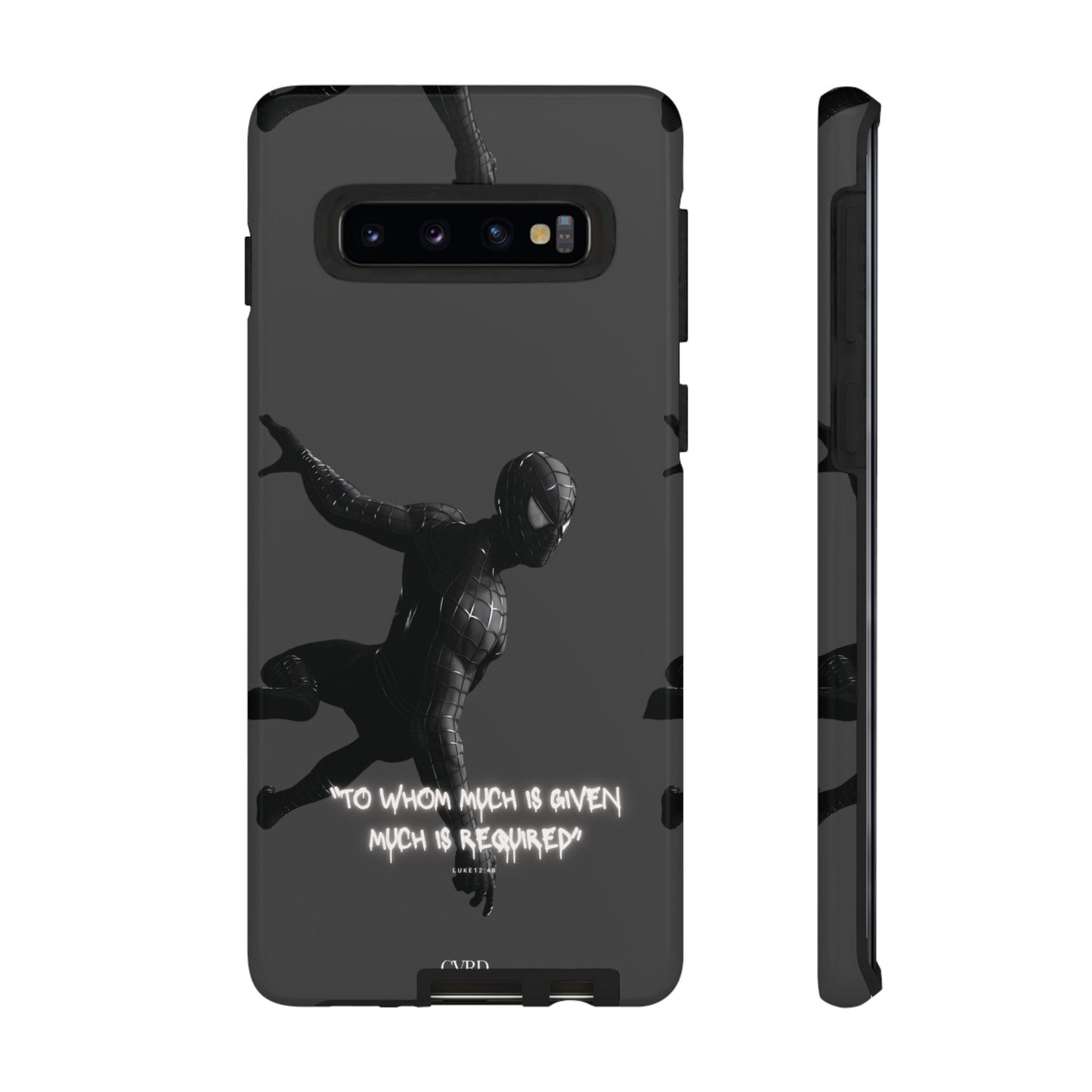 "Responsibility" - Black Phone Case (Luke 12:48)