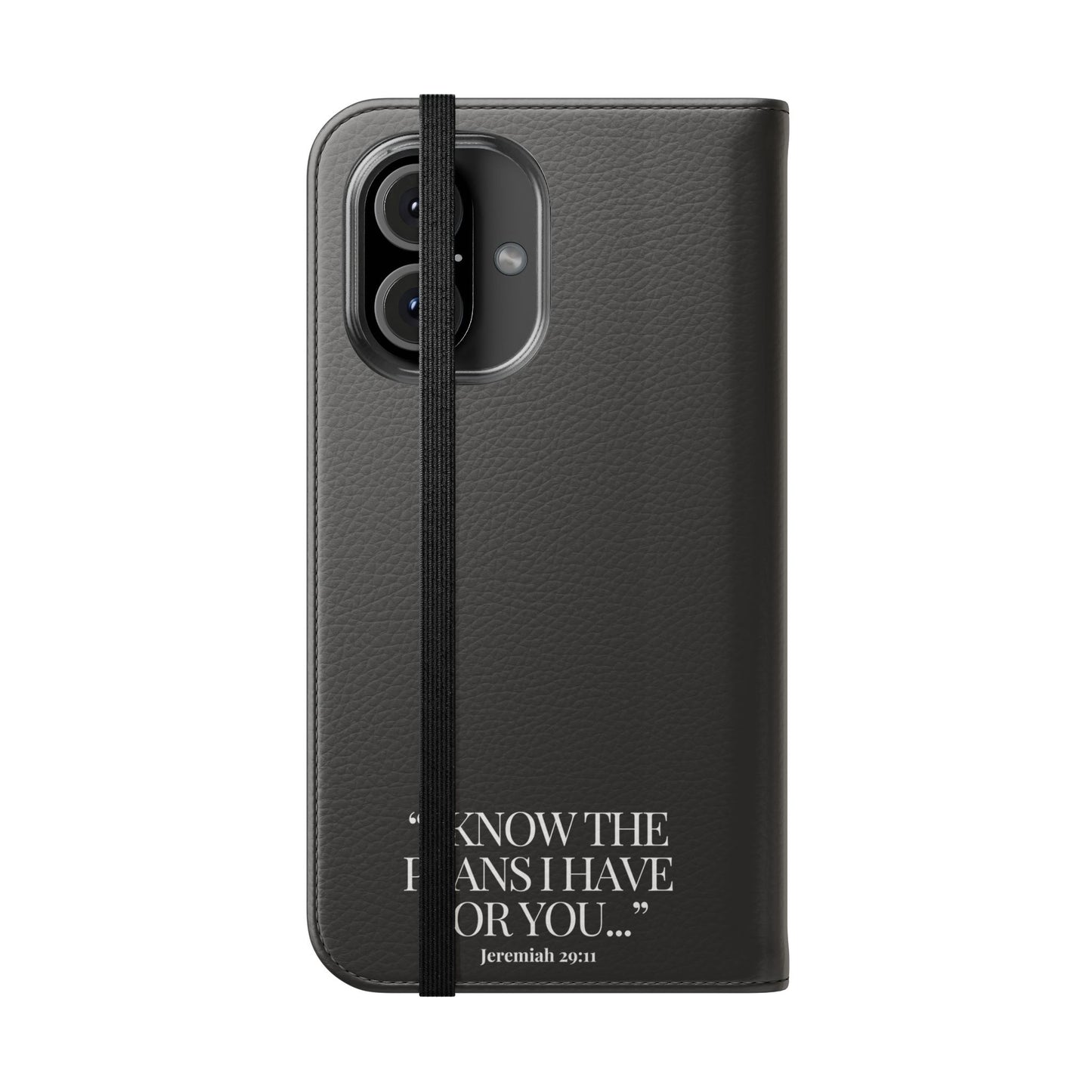 "God's Plan" - Black Phone Case (Jeremiah 29:11)
