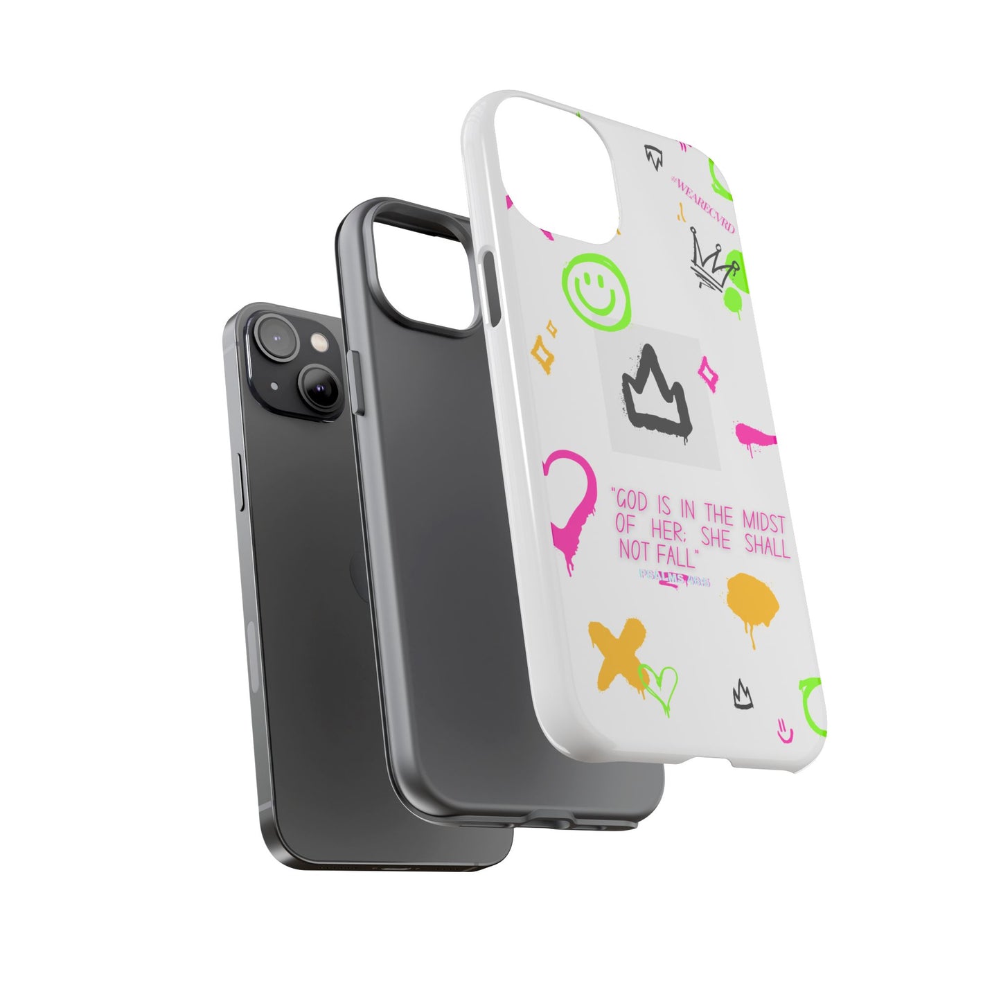 "Girl Power" - White Phone Case (Psalms 46:5)