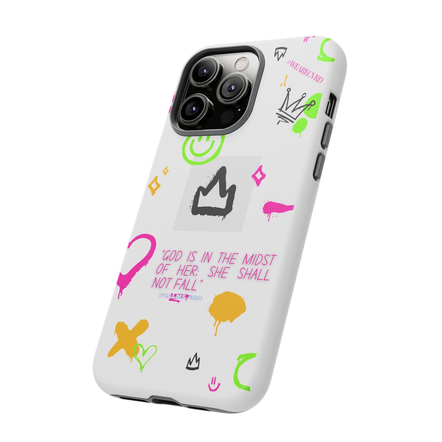 "Girl Power" - White Phone Case (Psalms 46:5)