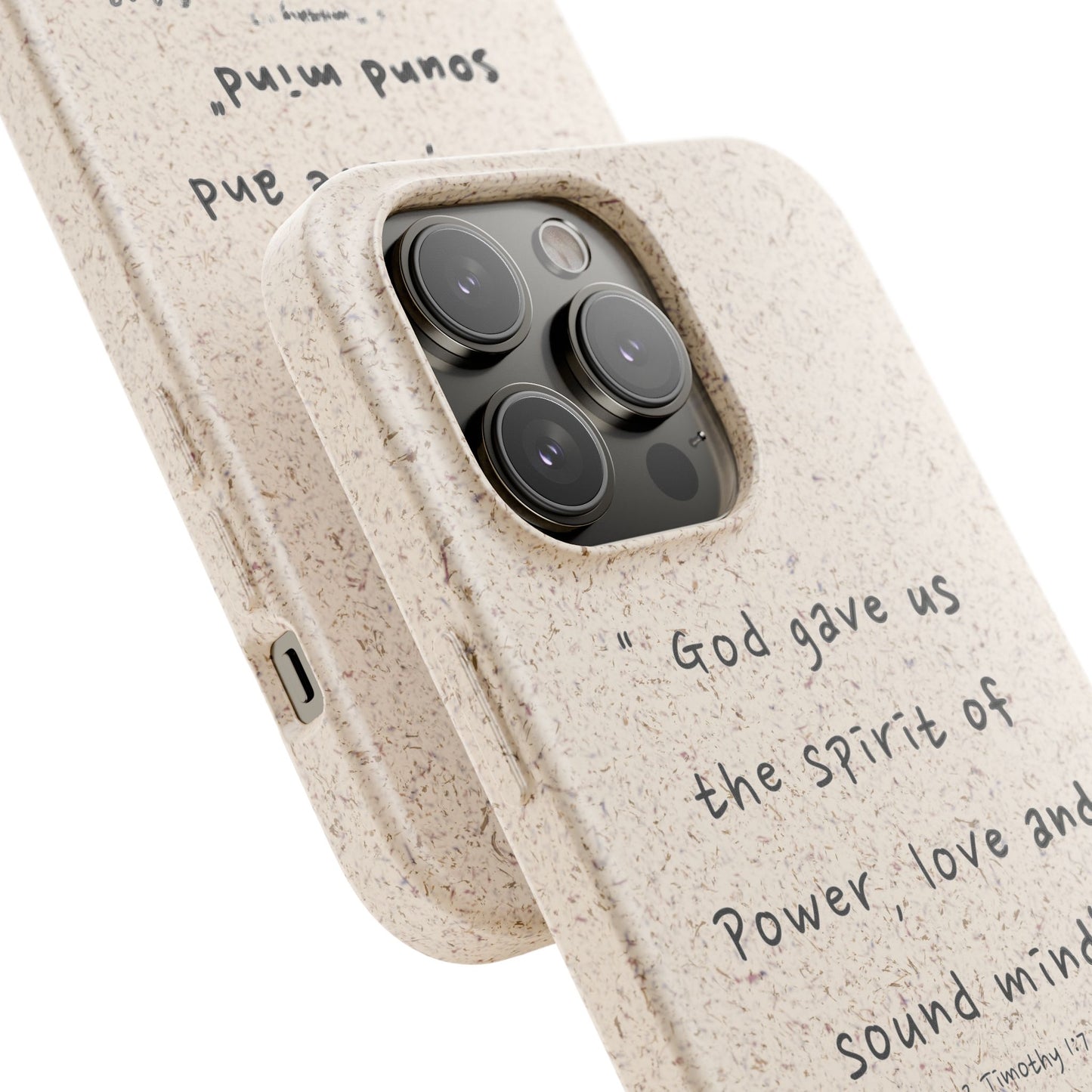 "Faith Over Fear" - Biodegradable Phone Case (2 Timothy 1:7)