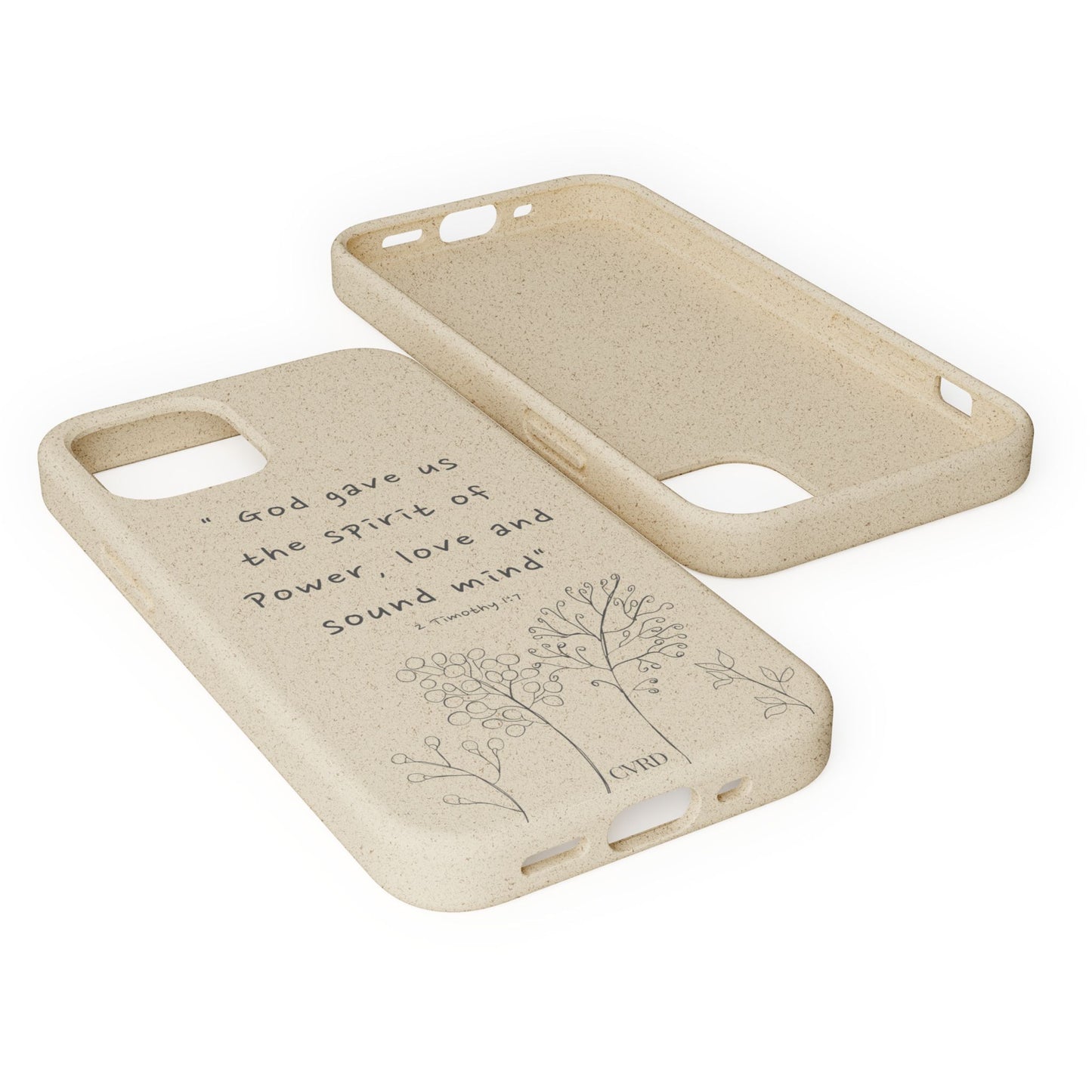 "Faith Over Fear" - Biodegradable Phone Case (2 Timothy 1:7)