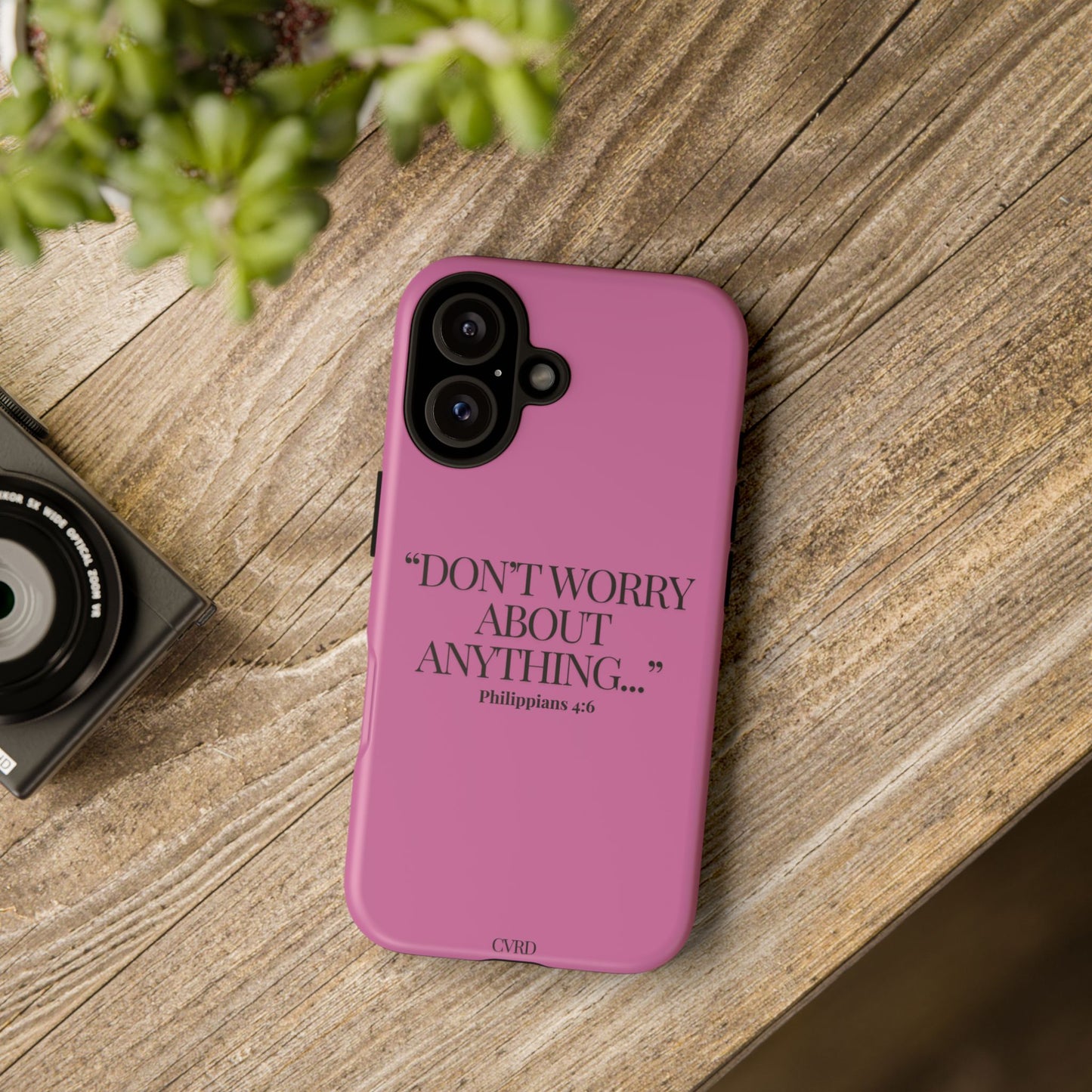Pretty in Pink Phone Case (Philippians 4:6)