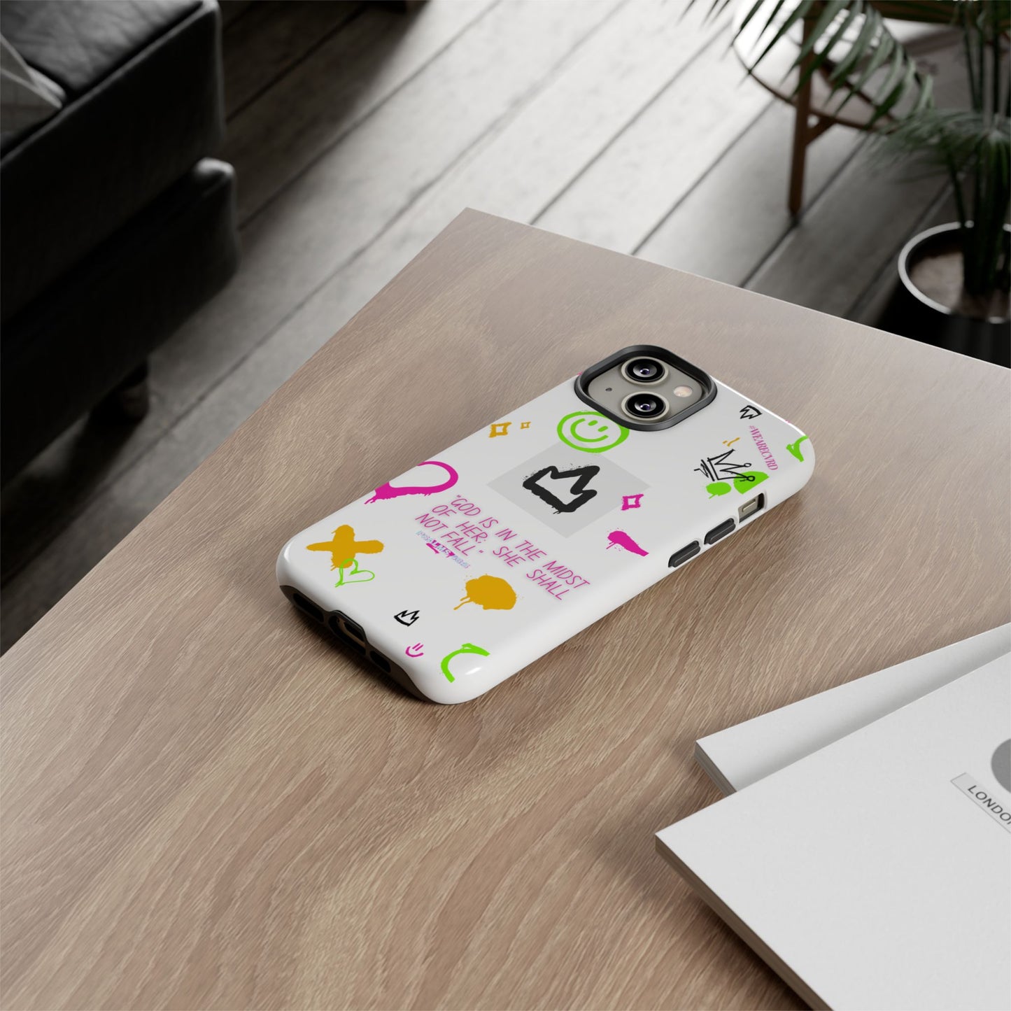 "Girl Power" - White Phone Case (Psalms 46:5)