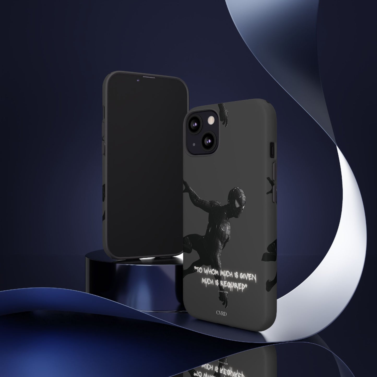 "Responsibility" - Black Phone Case (Luke 12:48)