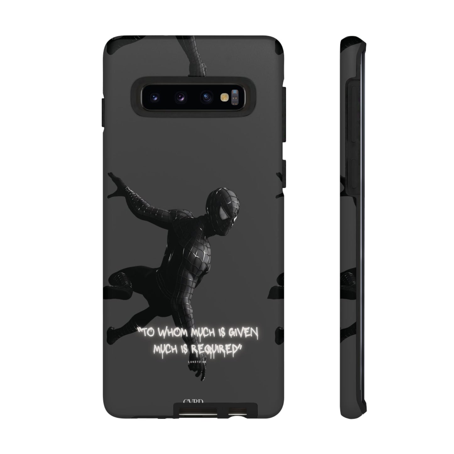 "Responsibility" - Black Phone Case (Luke 12:48)