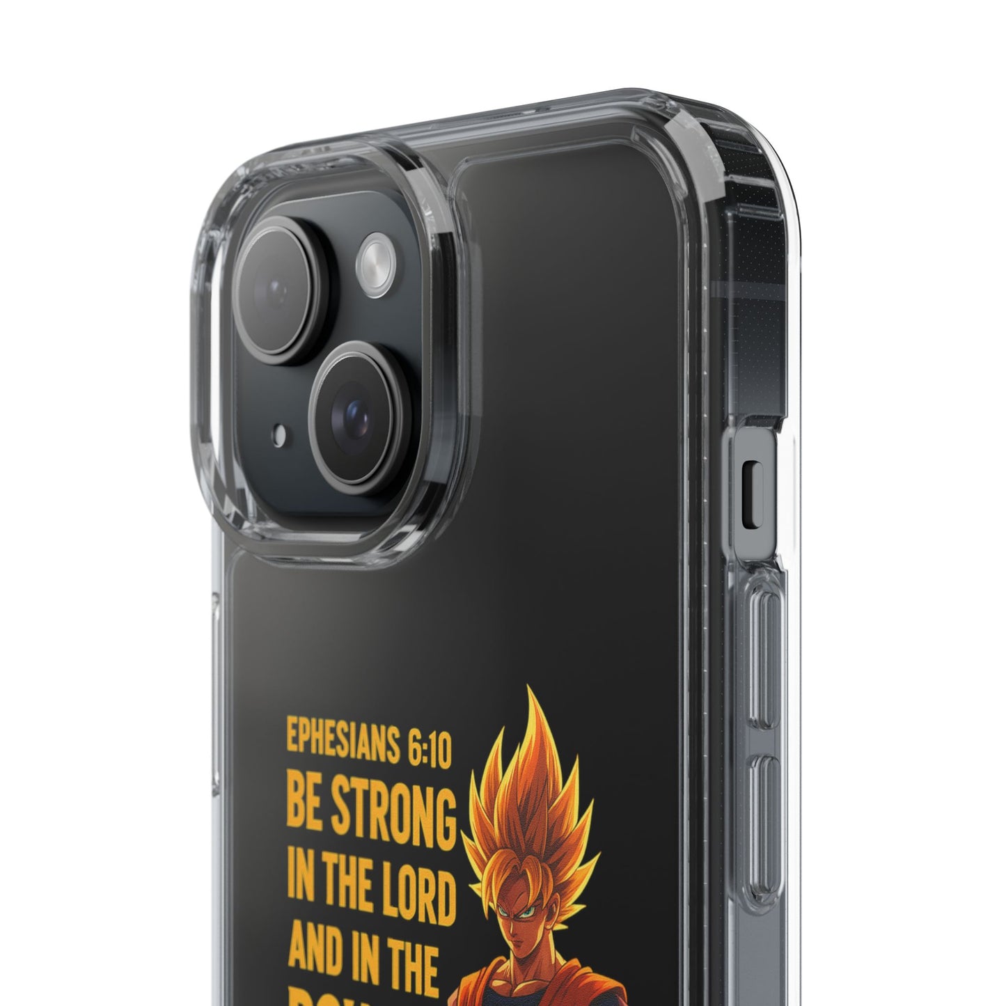 "Pure Strength" – Transparent Phone Case (Ephesian 6:10)