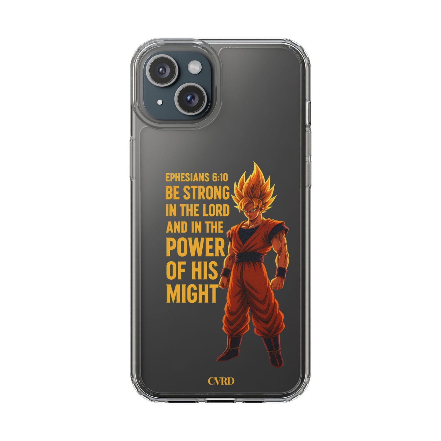 "Pure Strength" – Transparent Phone Case (Ephesian 6:10)