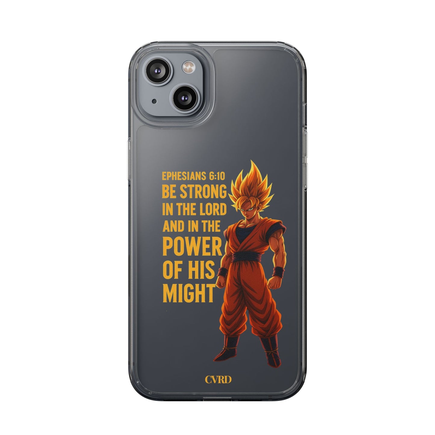 "Pure Strength" – Transparent Phone Case (Ephesian 6:10)