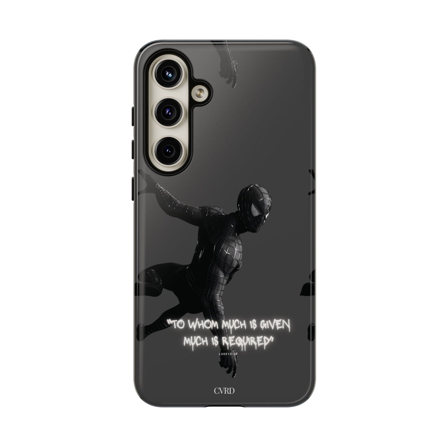 "Responsibility" - Black Phone Case (Luke 12:48)