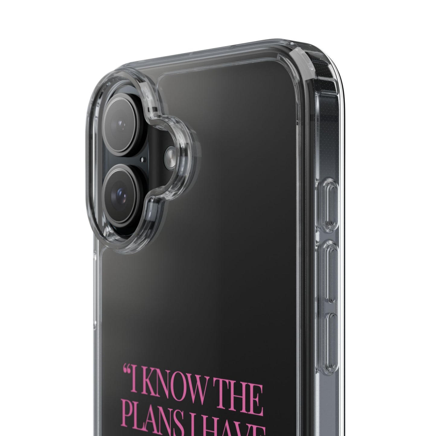 "Trust Gods Plan" – Transparent Phone Case (Jeremiah 29:11)