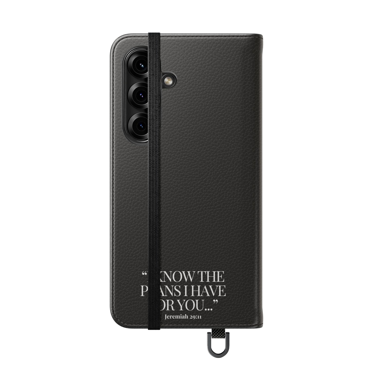 "God's Plan" - Black Phone Case (Jeremiah 29:11)