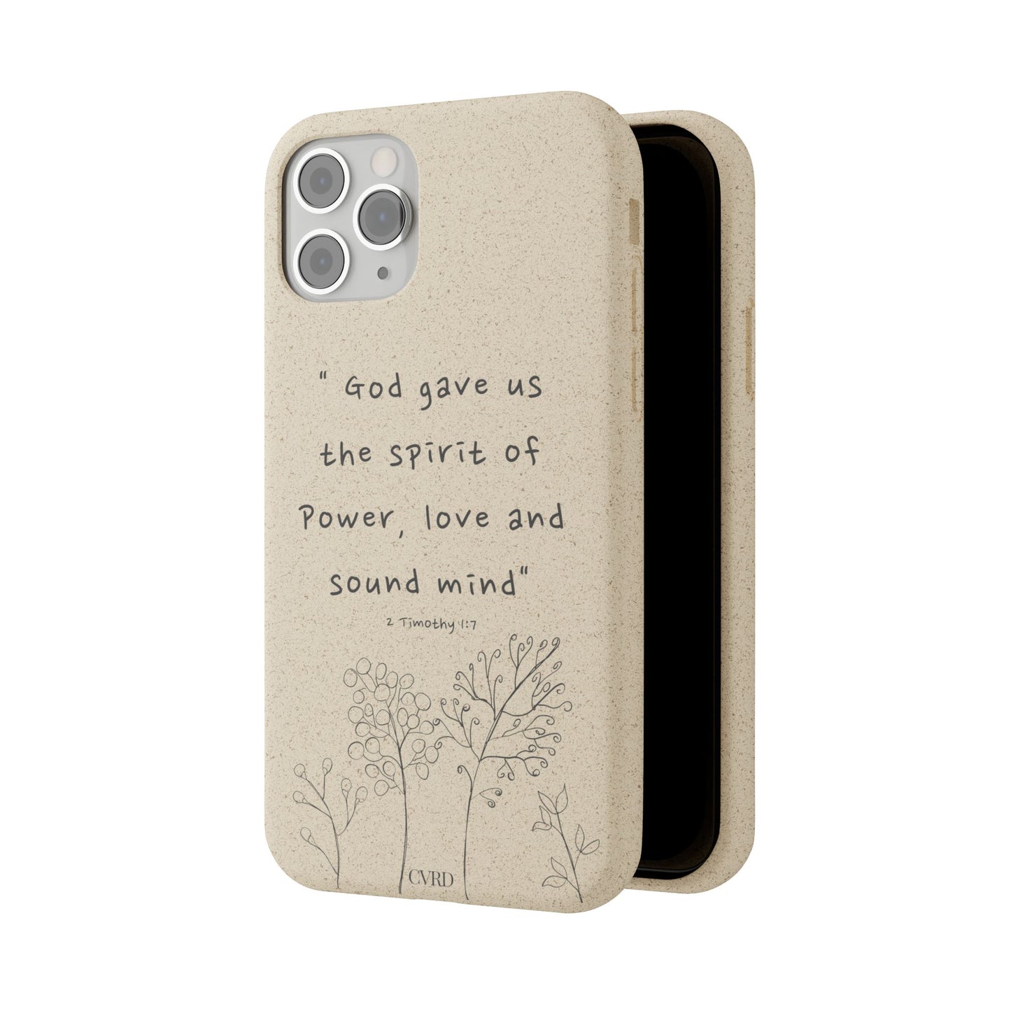"Faith Over Fear" - Biodegradable Phone Case (2 Timothy 1:7)