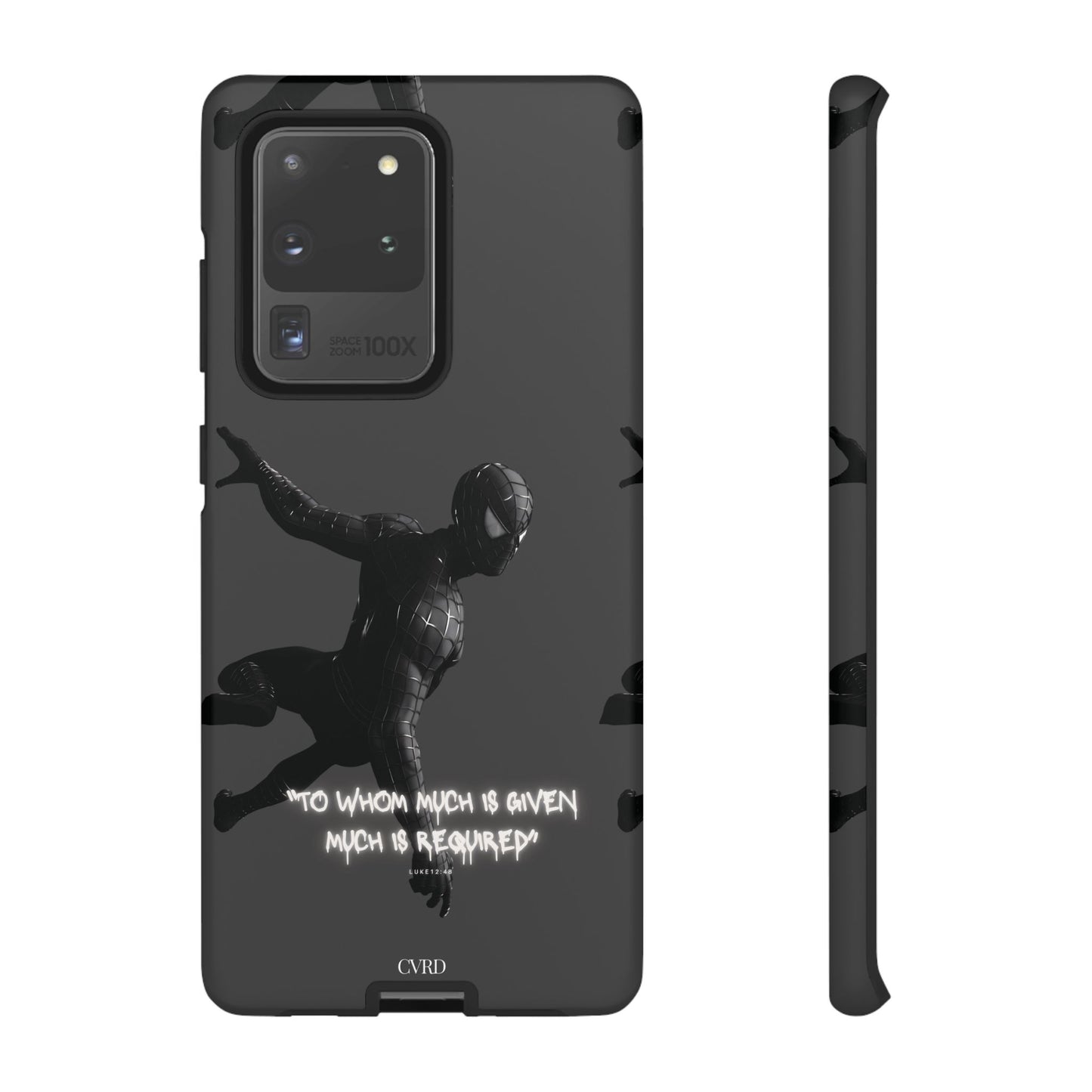 "Responsibility" - Black Phone Case (Luke 12:48)