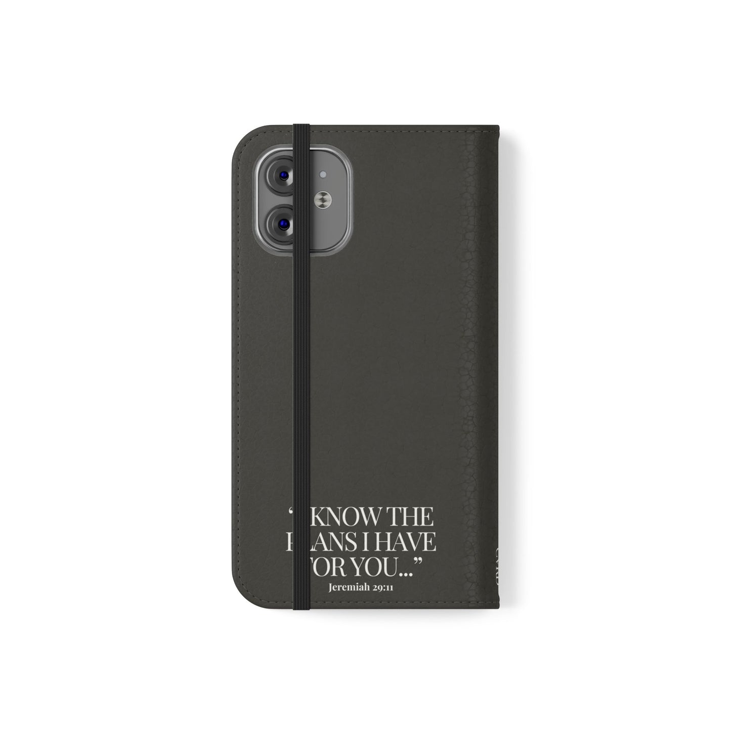 "God's Plan" - Black Phone Case (Jeremiah 29:11)