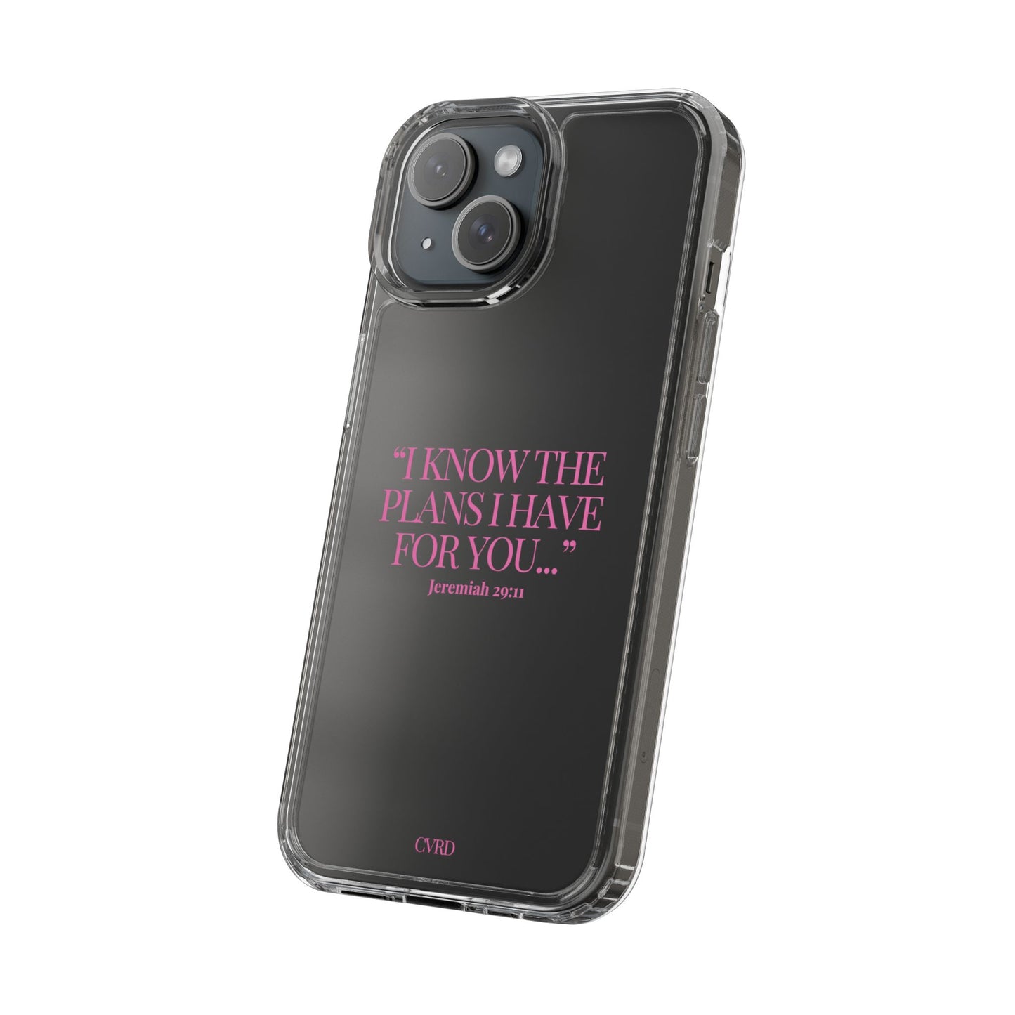"Trust Gods Plan" – Transparent Phone Case (Jeremiah 29:11)