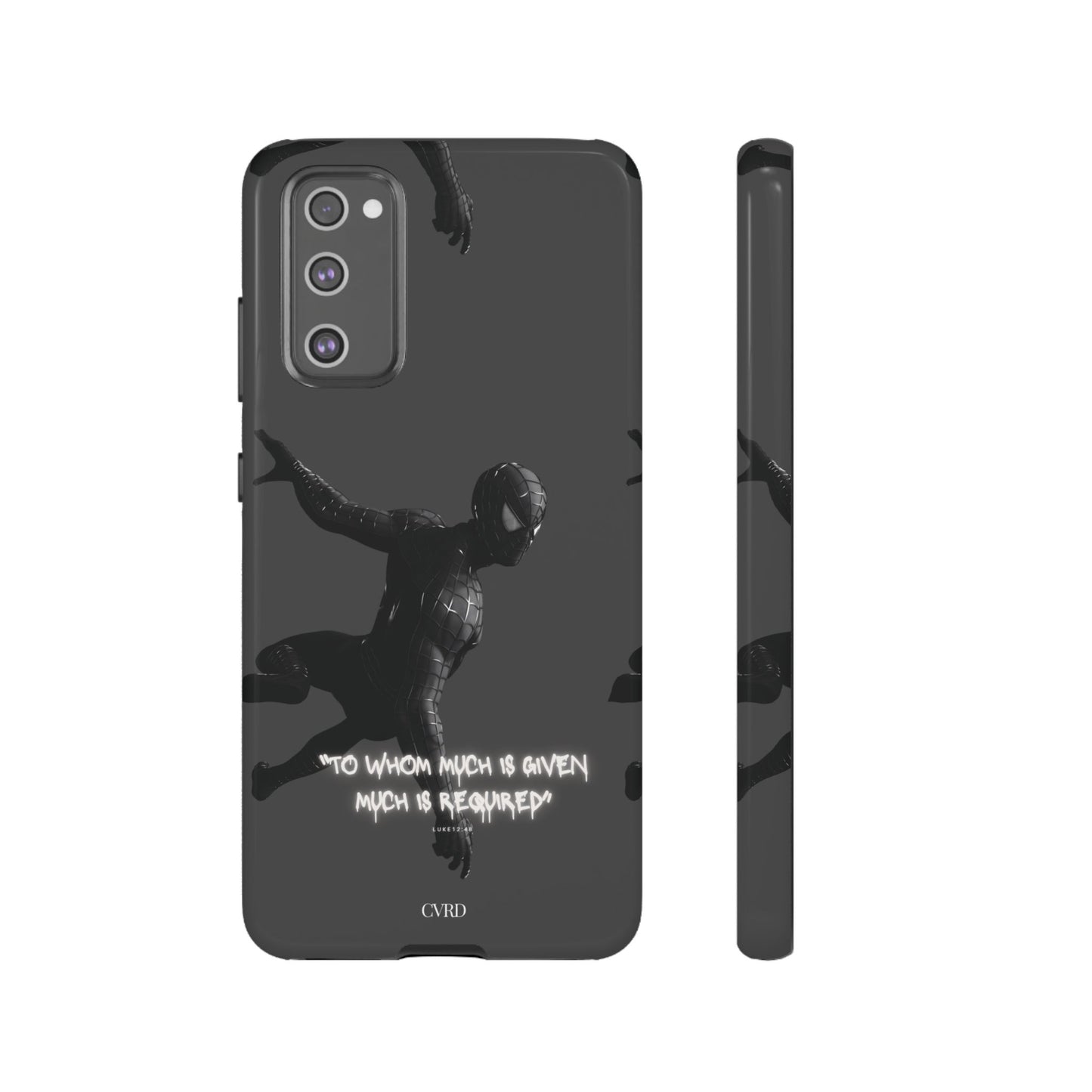 "Responsibility" - Black Phone Case (Luke 12:48)