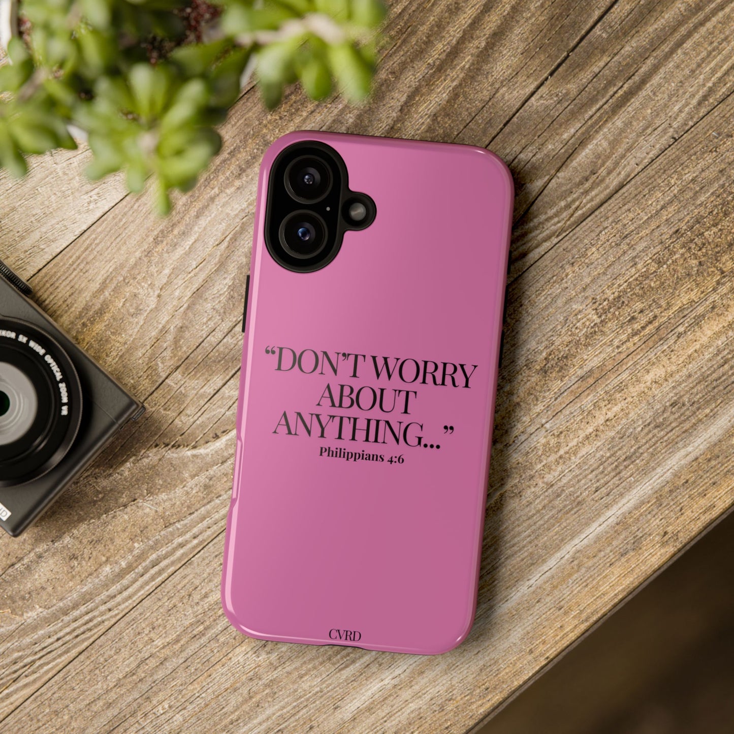 Pretty in Pink Phone Case (Philippians 4:6)