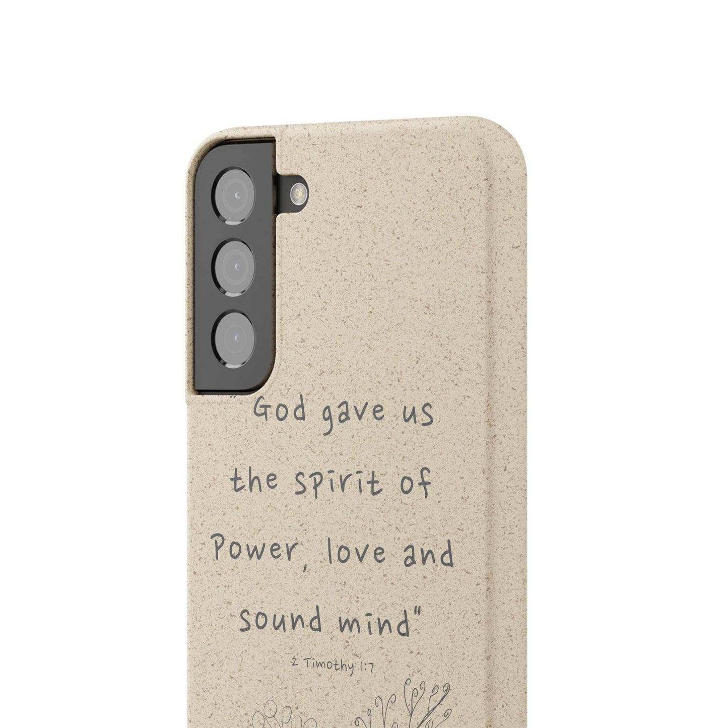 "Faith Over Fear" - Biodegradable Phone Case (2 Timothy 1:7)