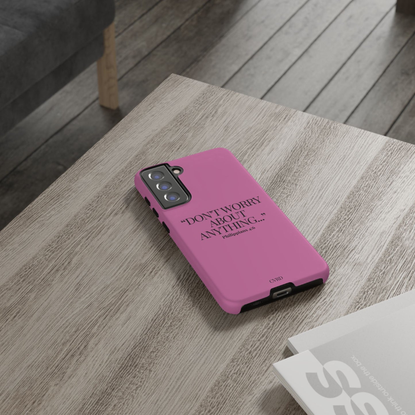 Pretty in Pink Phone Case (Philippians 4:6)