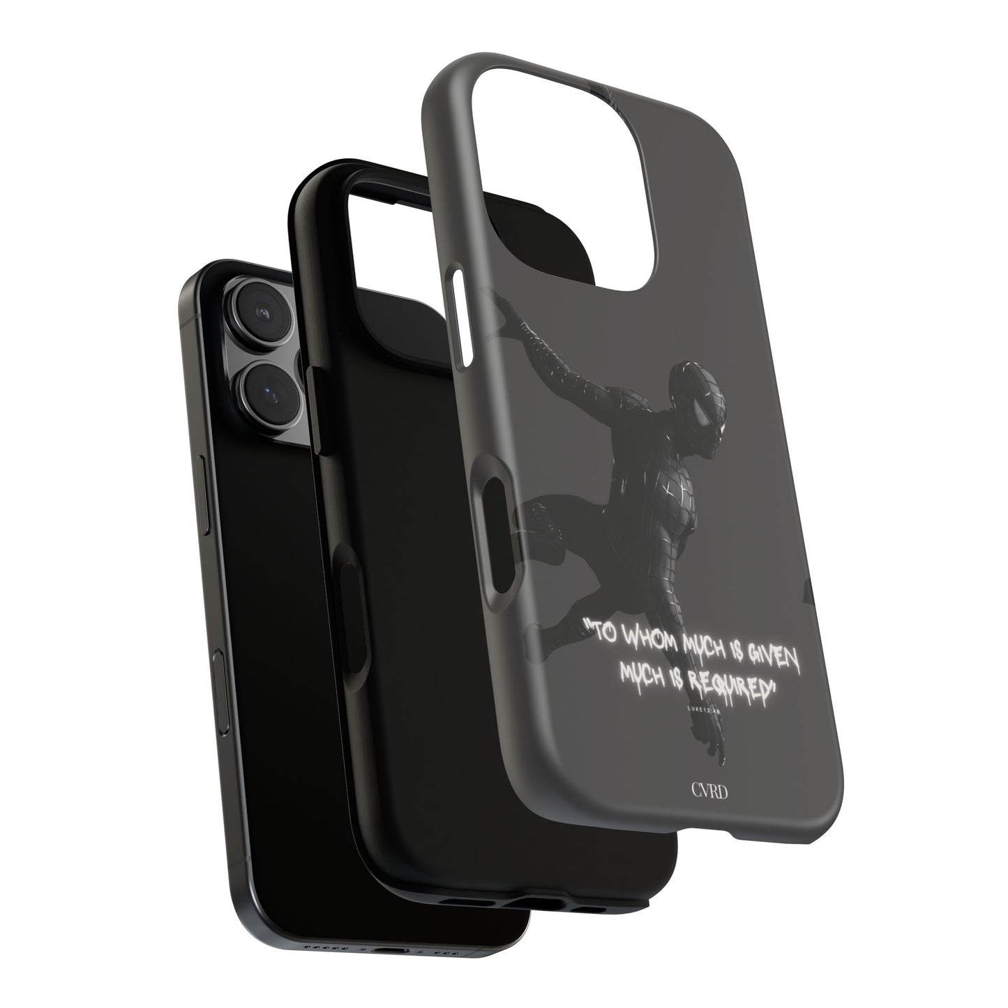 "Responsibility" - Black Phone Case (Luke 12:48)