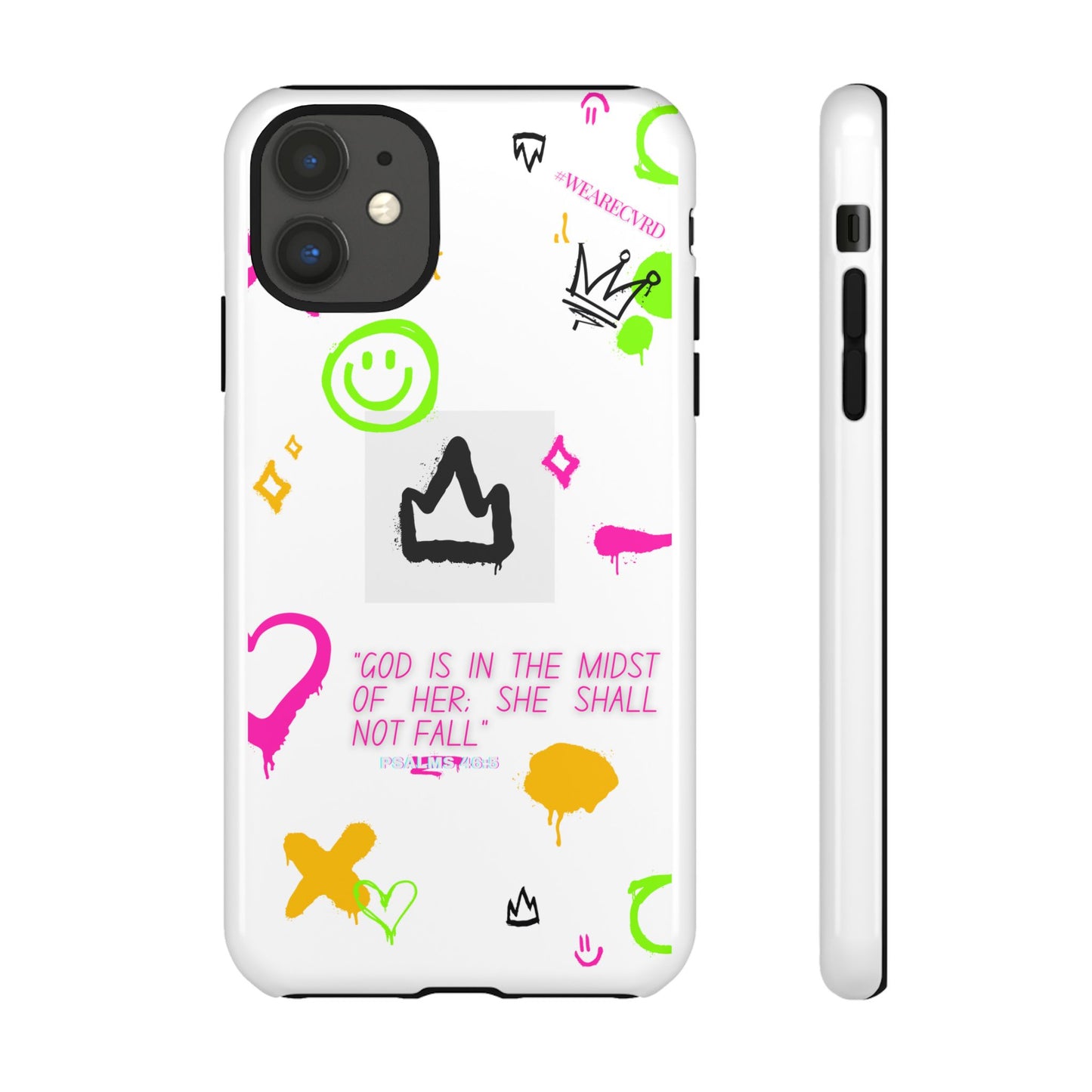 "Girl Power" - White Phone Case (Psalms 46:5)
