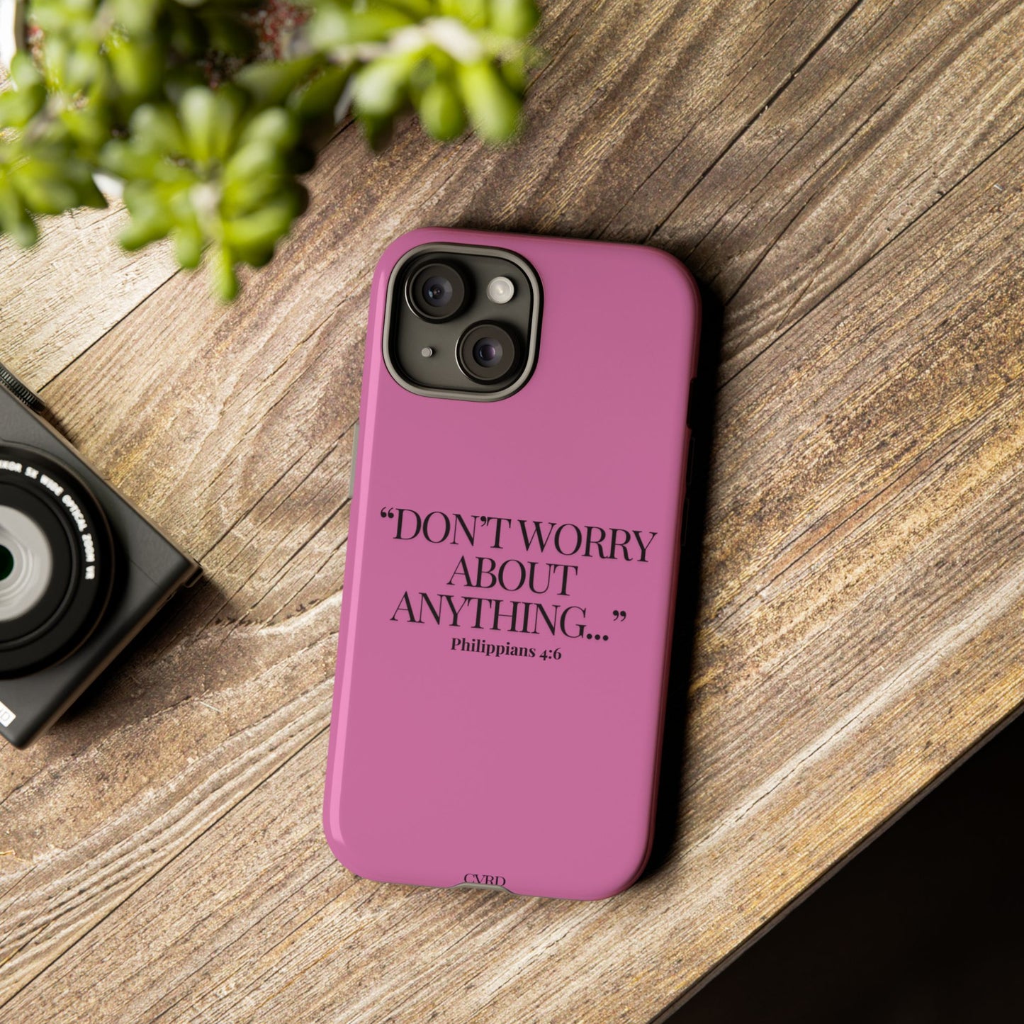 Pretty in Pink Phone Case (Philippians 4:6)