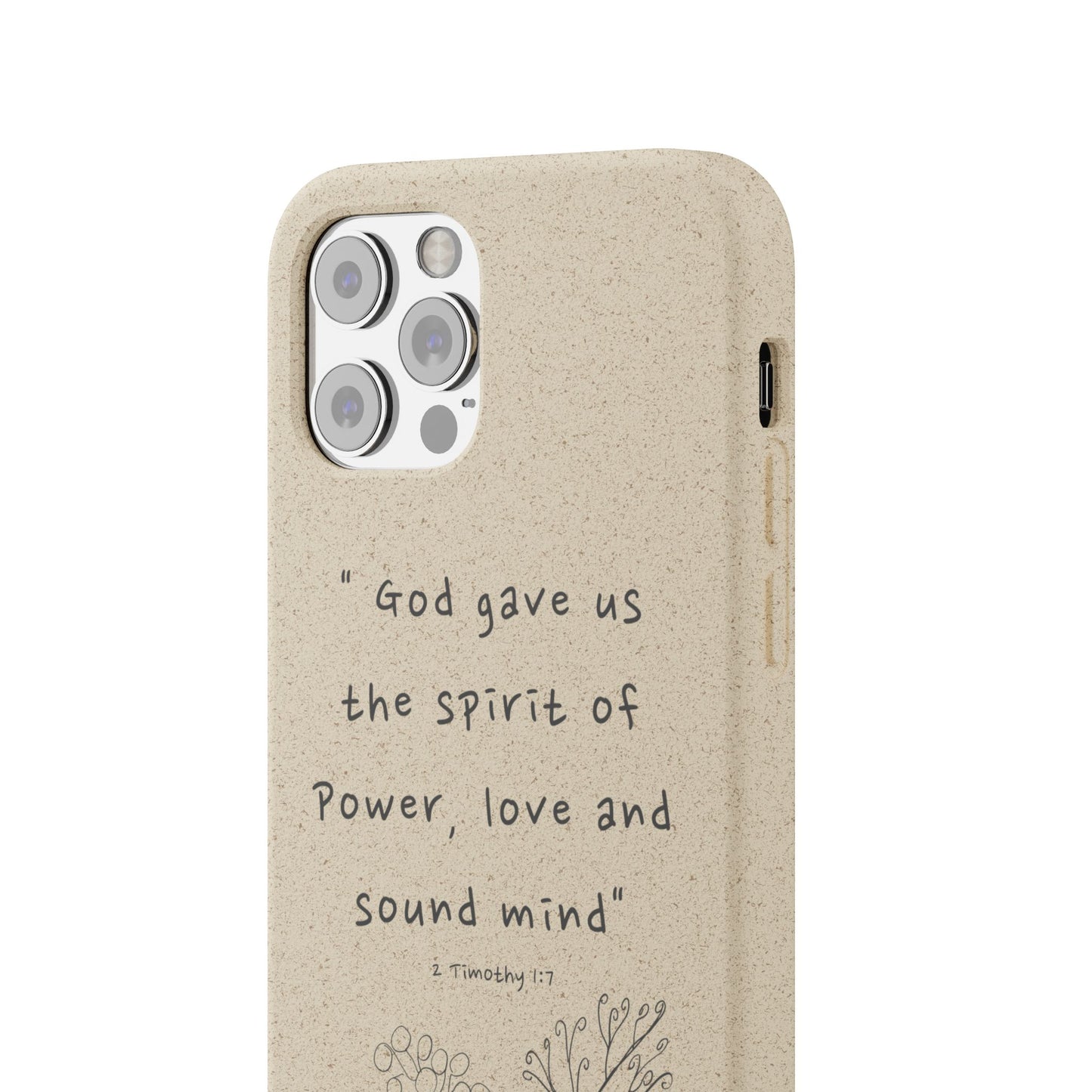 "Faith Over Fear" - Biodegradable Phone Case (2 Timothy 1:7)