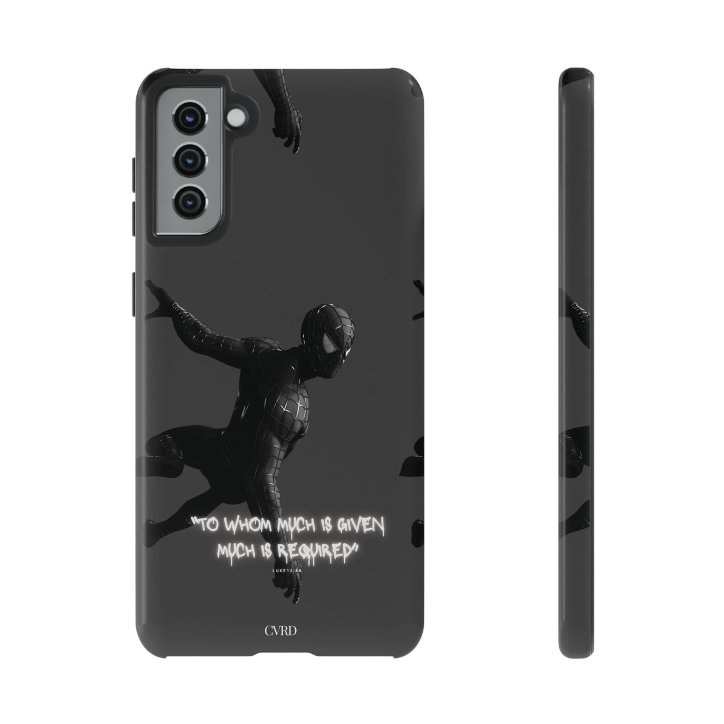 "Responsibility" - Black Phone Case (Luke 12:48)