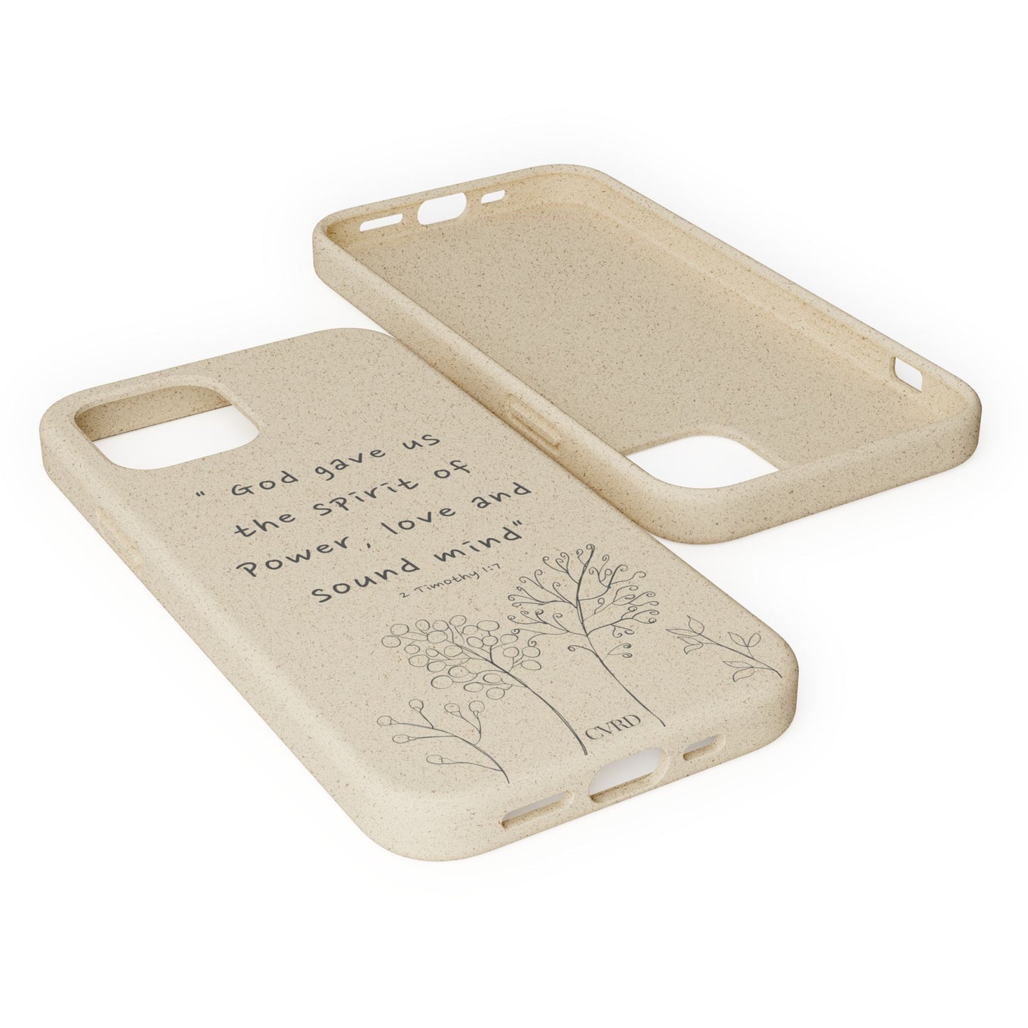 "Faith Over Fear" - Biodegradable Phone Case (2 Timothy 1:7)