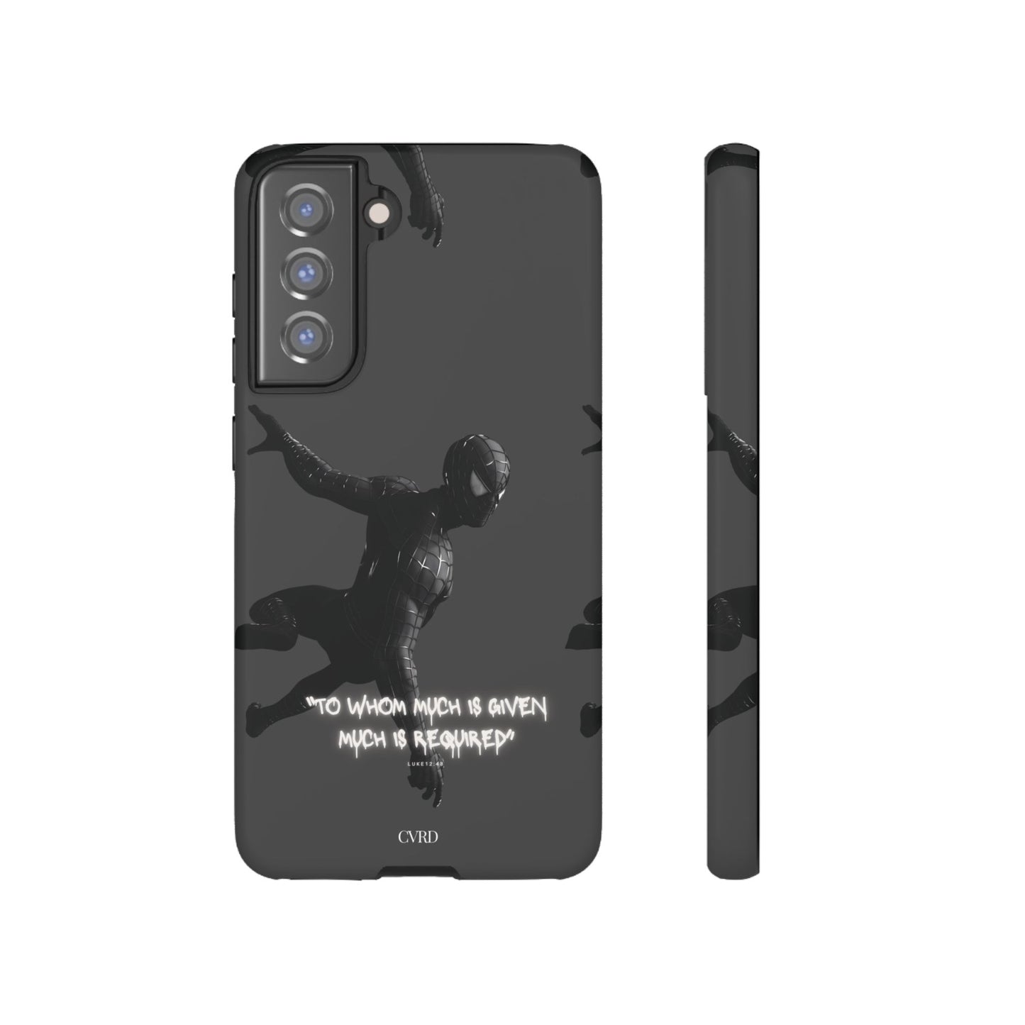 "Responsibility" - Black Phone Case (Luke 12:48)