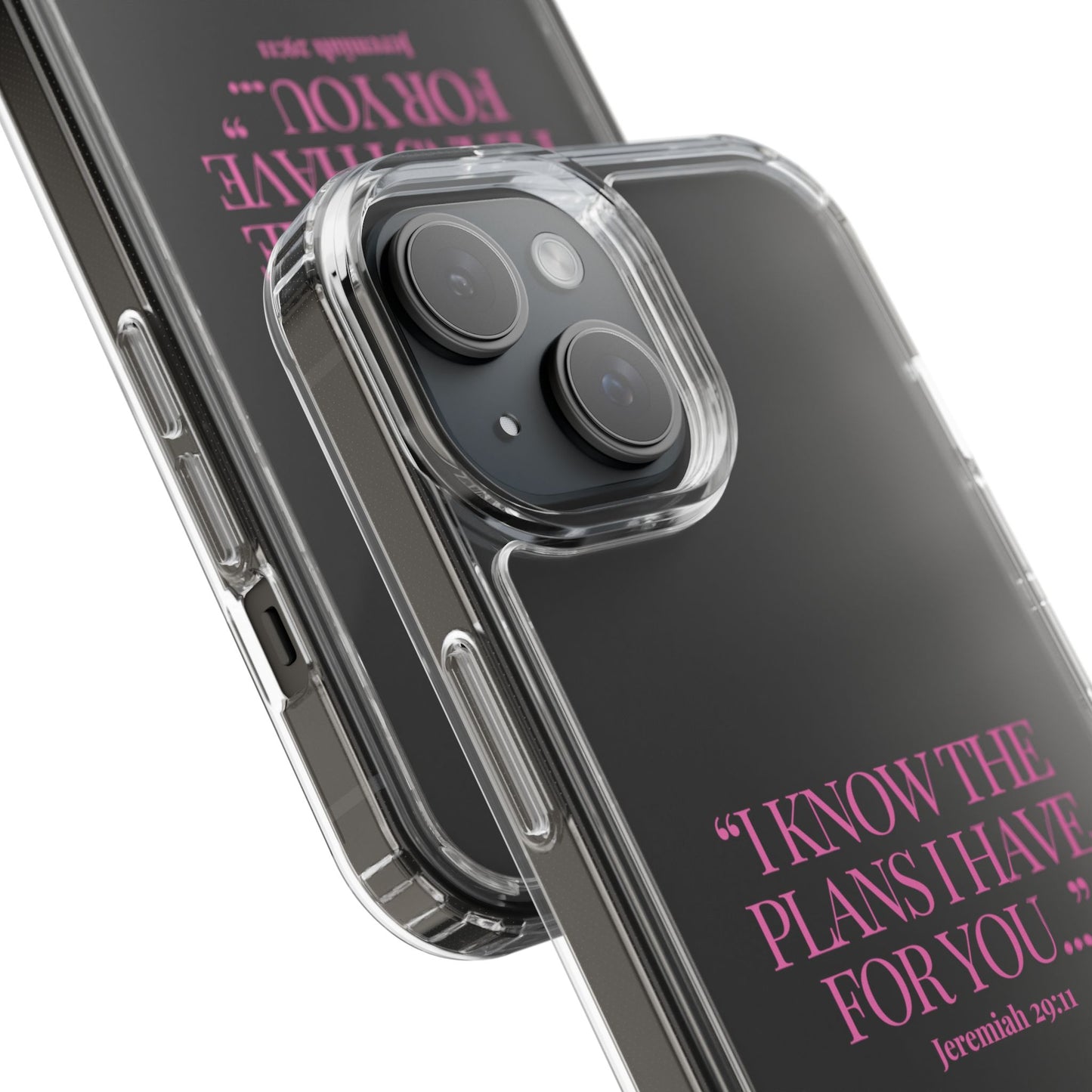 "Trust Gods Plan" – Transparent Phone Case (Jeremiah 29:11)