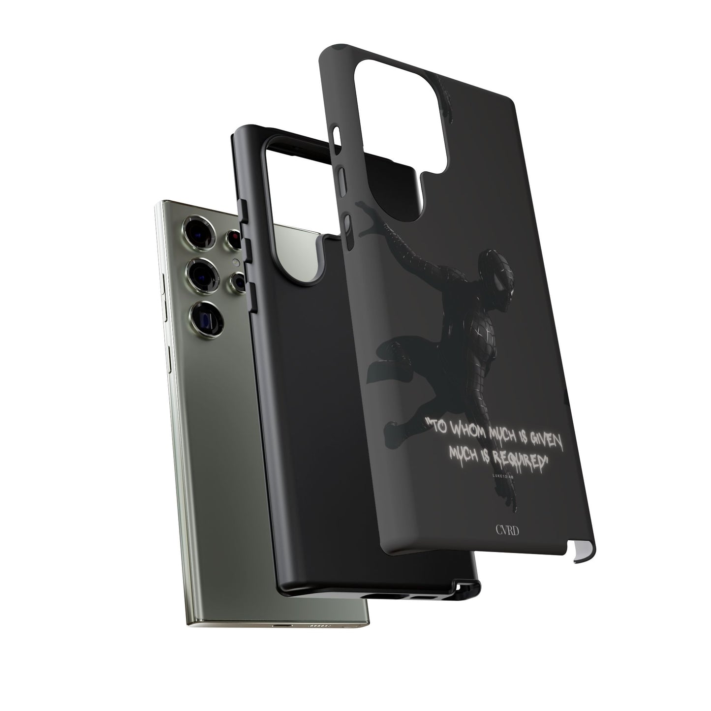 "Responsibility" - Black Phone Case (Luke 12:48)