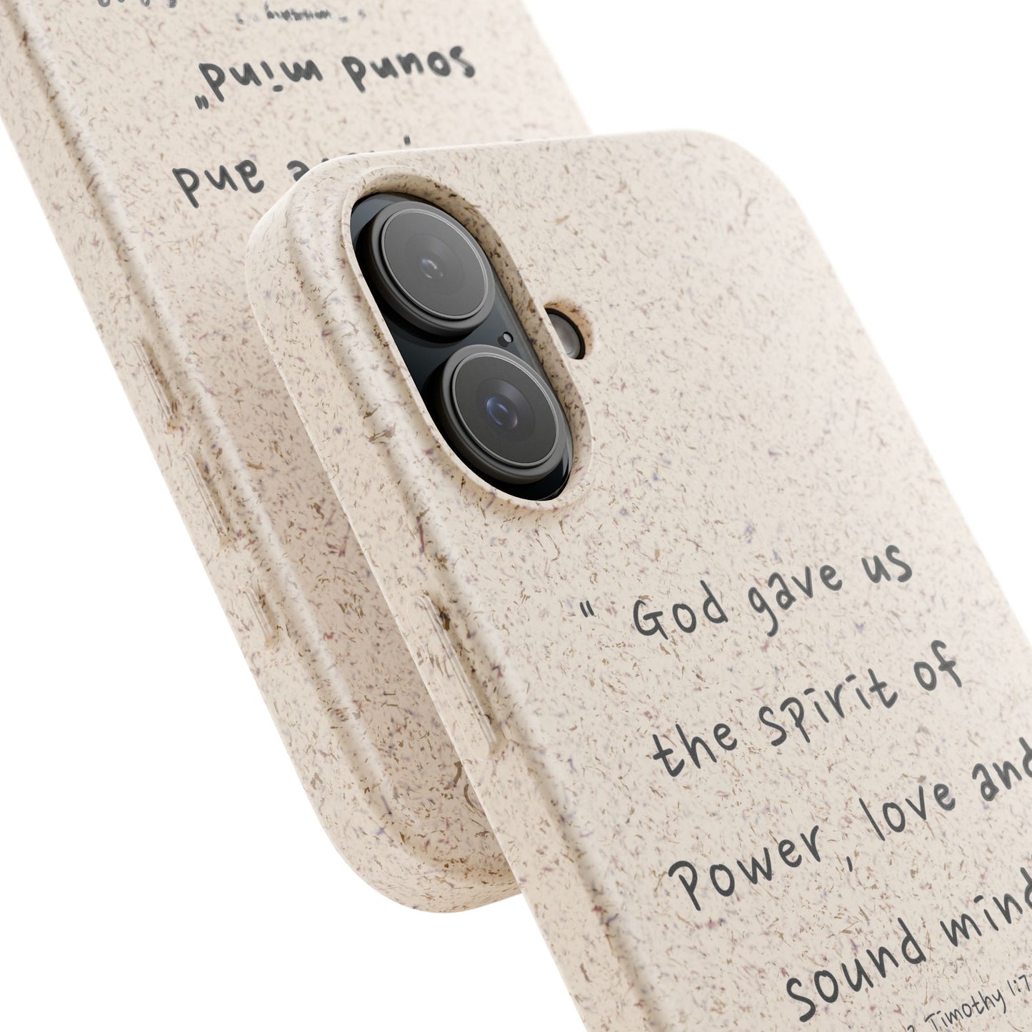 "Faith Over Fear" - Biodegradable Phone Case (2 Timothy 1:7)